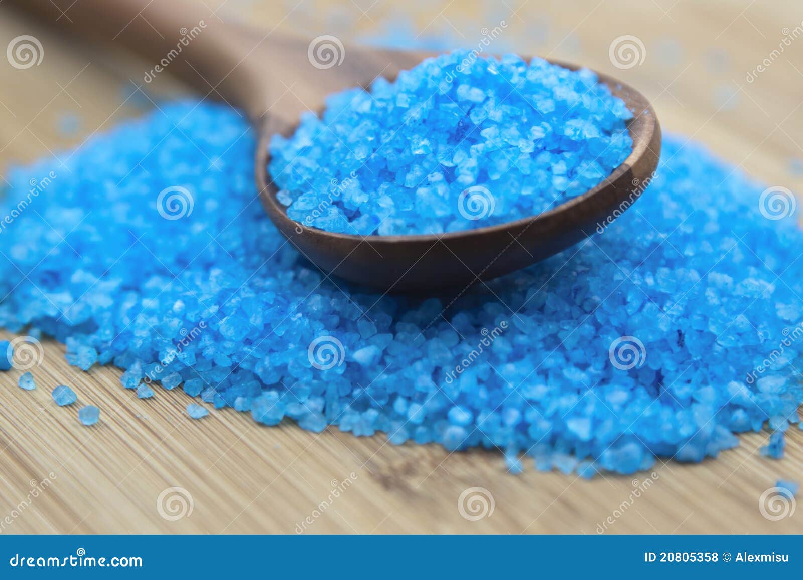 Blue salt stock photo. Image of salt, aromatherapy, cosmetics 20805358