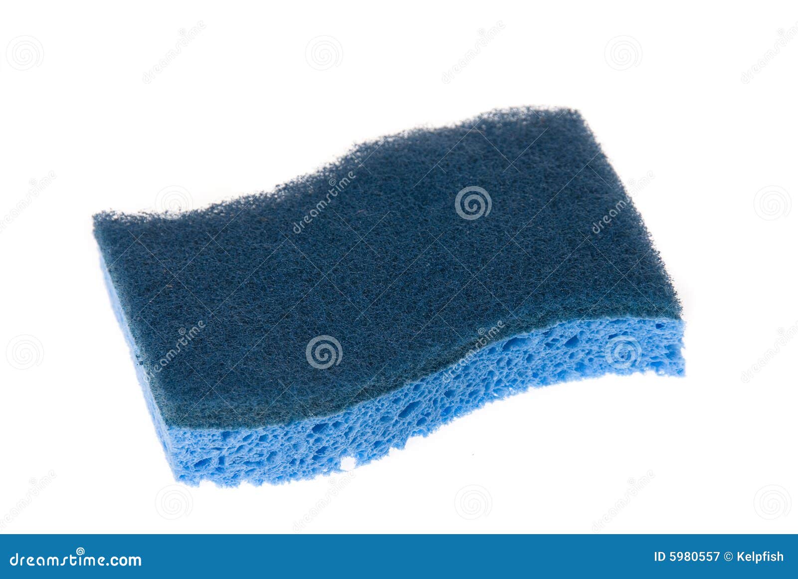Blue Scouring Sponge stock image. Image of cleaner, scour 5980557