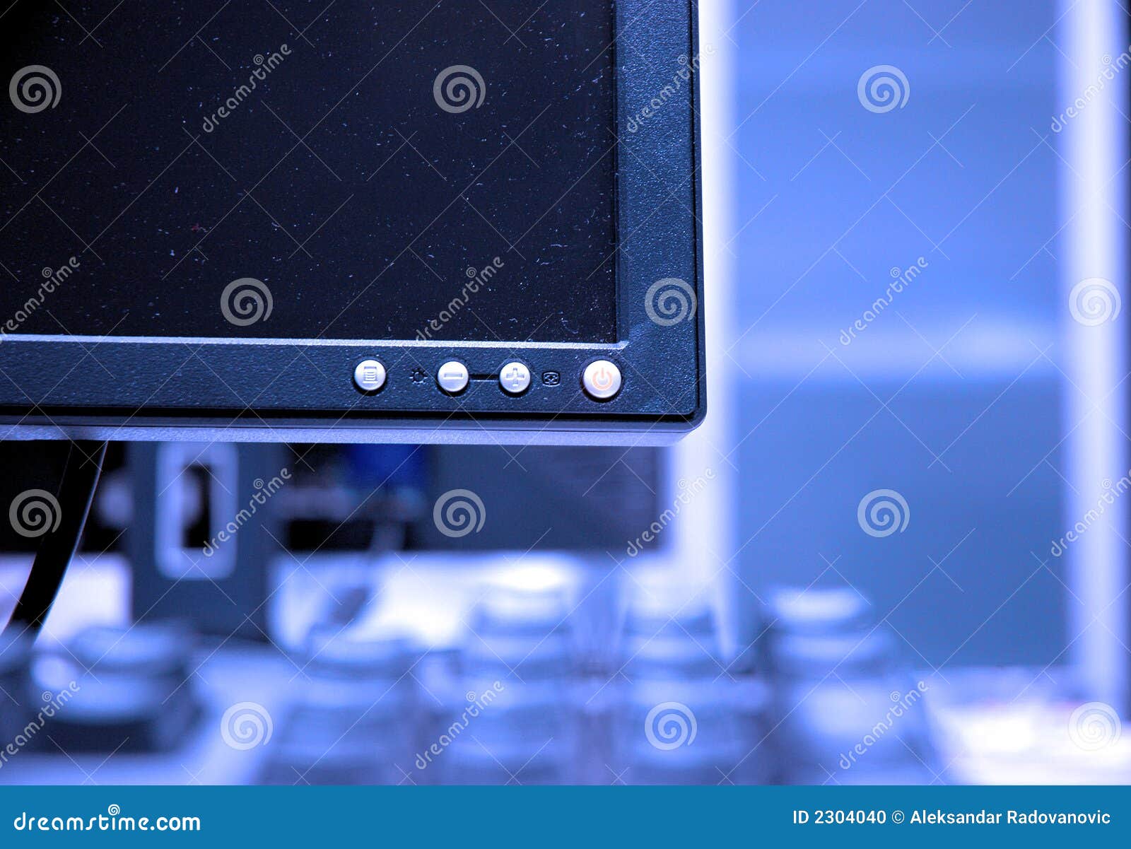 Blue screens stock photo. Image of device, mouse, digital 2304040