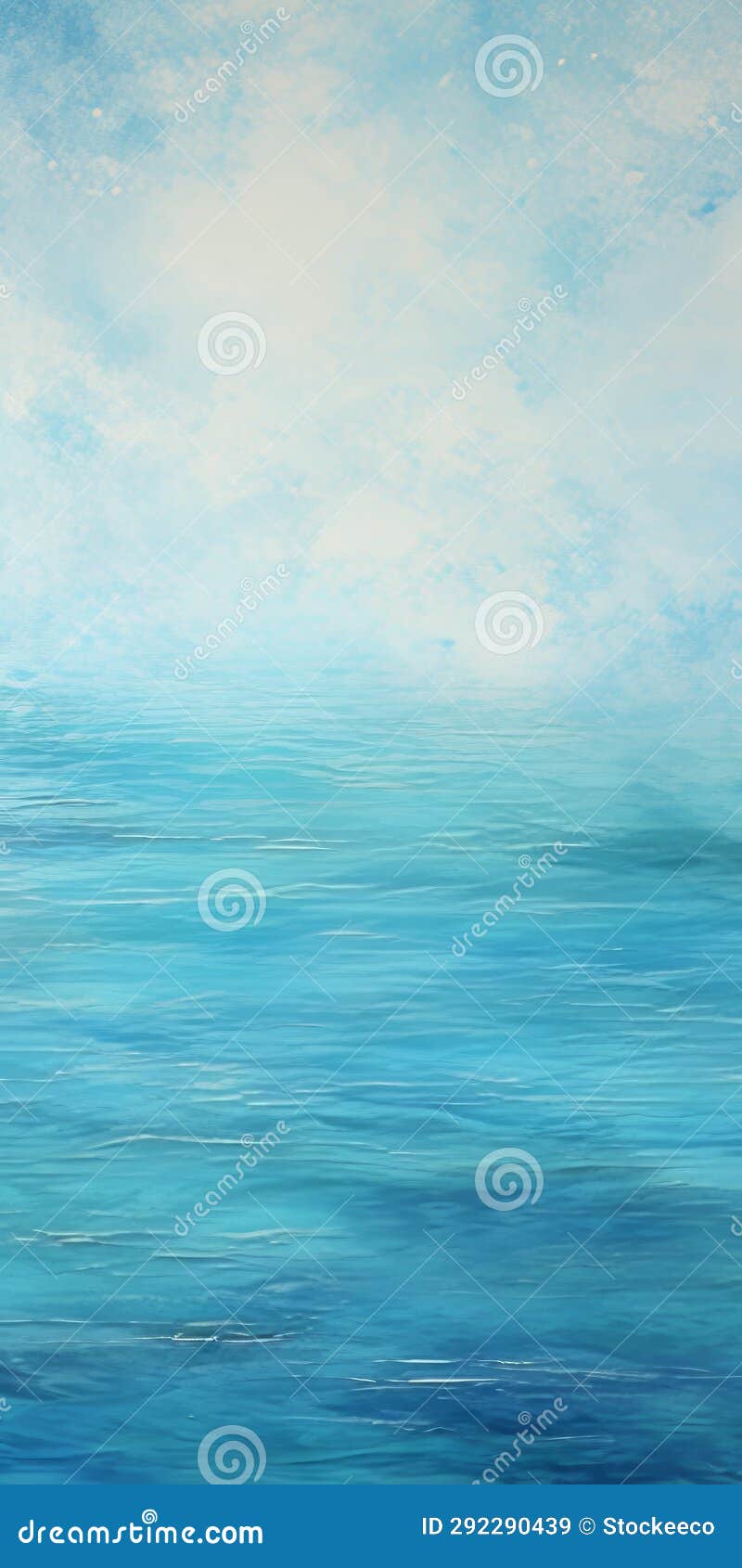 blue sea of clouds acrylic painting by joanna sachs