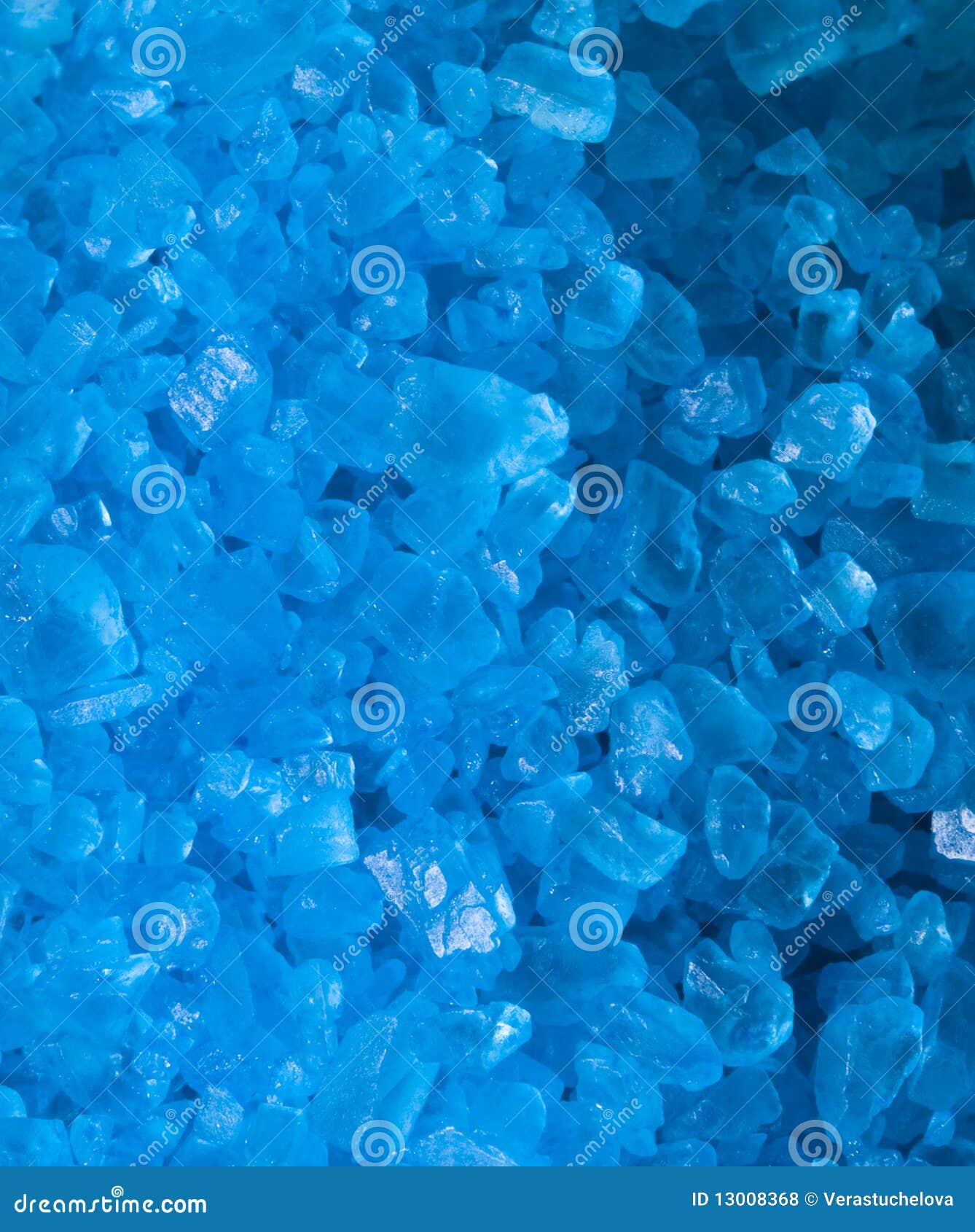 Blue Sea Salt for Bath Close Up Stock Photo Image of close, pattern