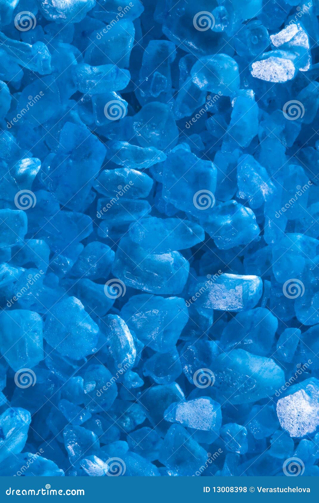Blue Sea Salt for Bath Macro Stock Photo Image of close, essential
