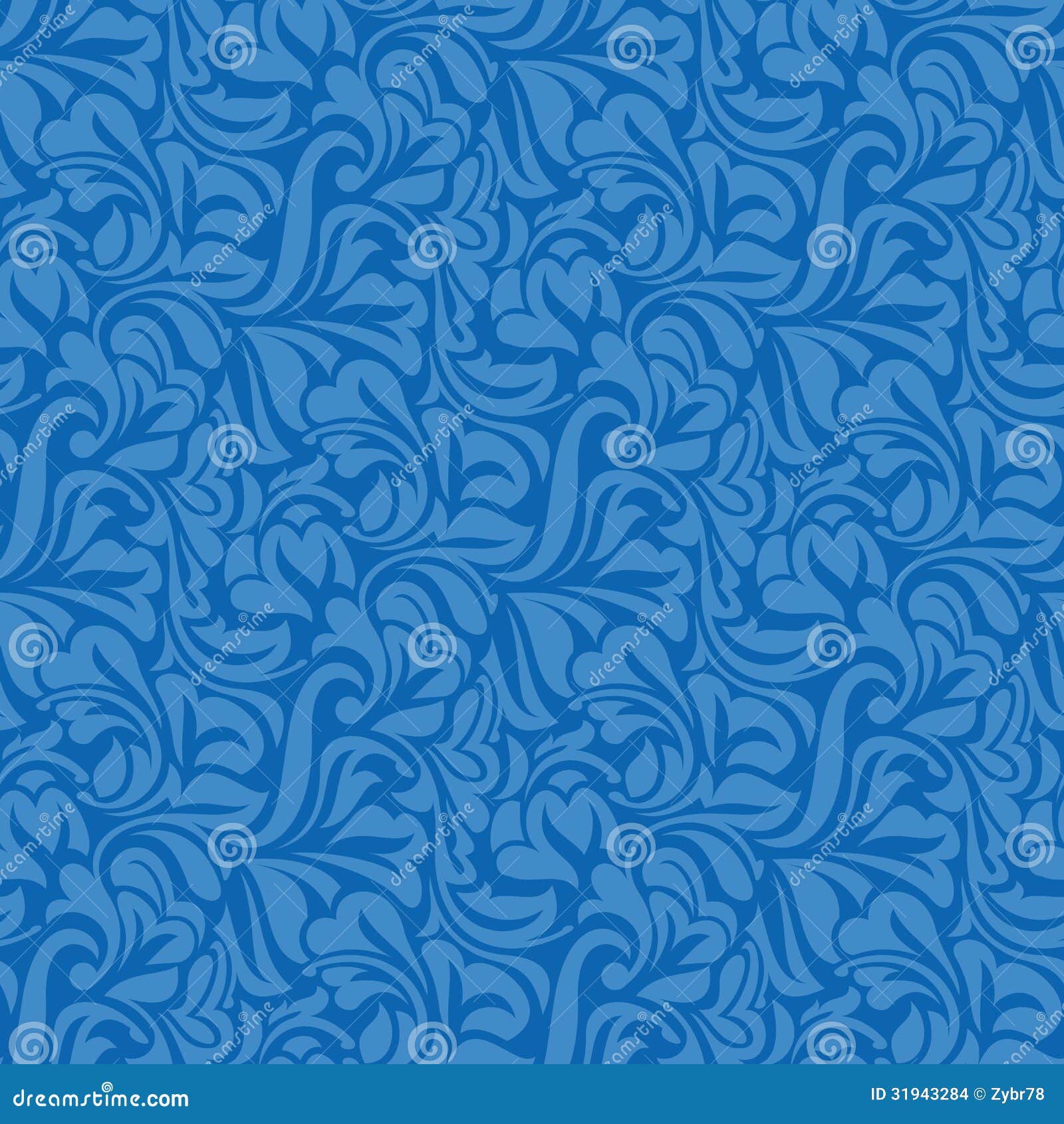 Blue seamless pattern stock vector. Illustration of vector 31943284