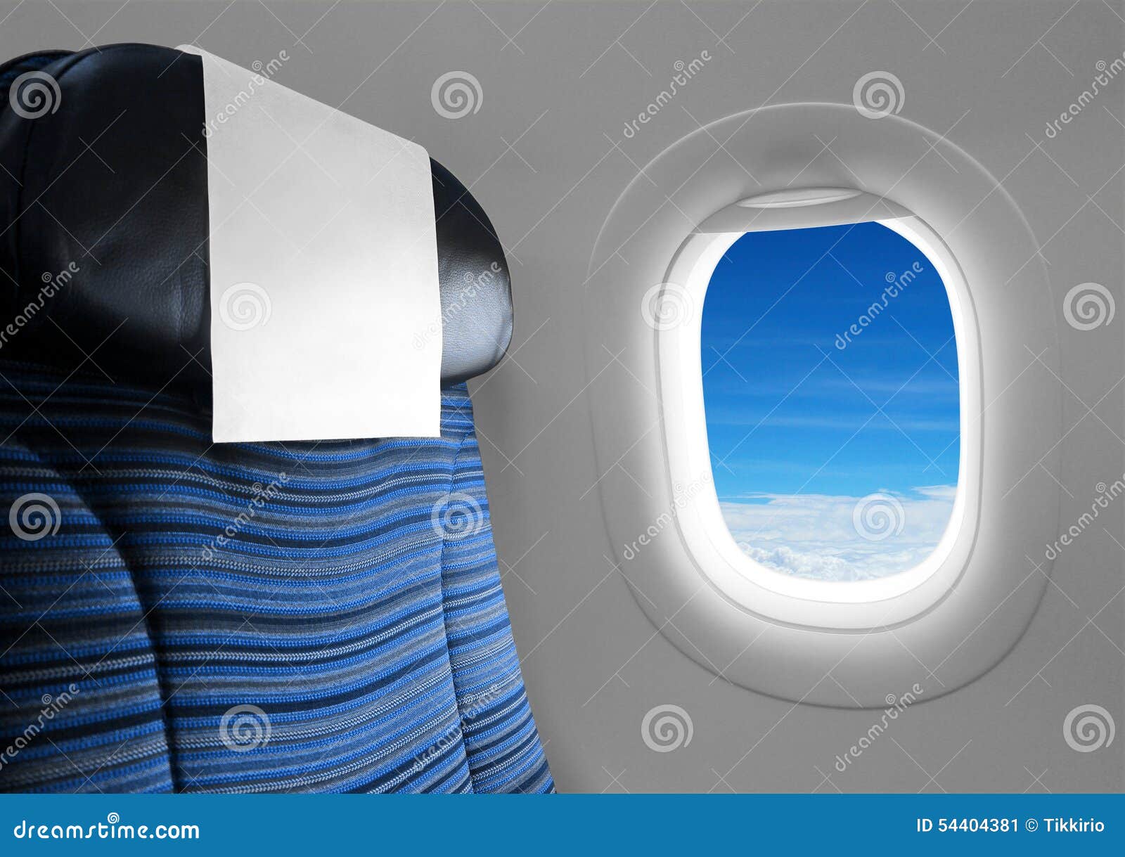 blue seat beside window plane