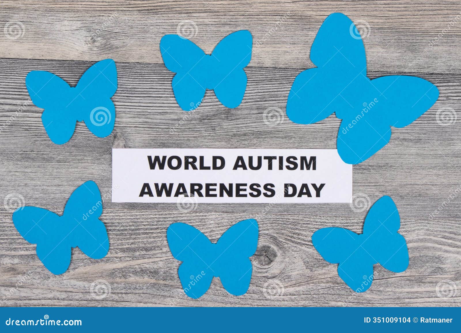 blue s of butterflies and inscription world autism awareness day.  of autism spectrum disorder