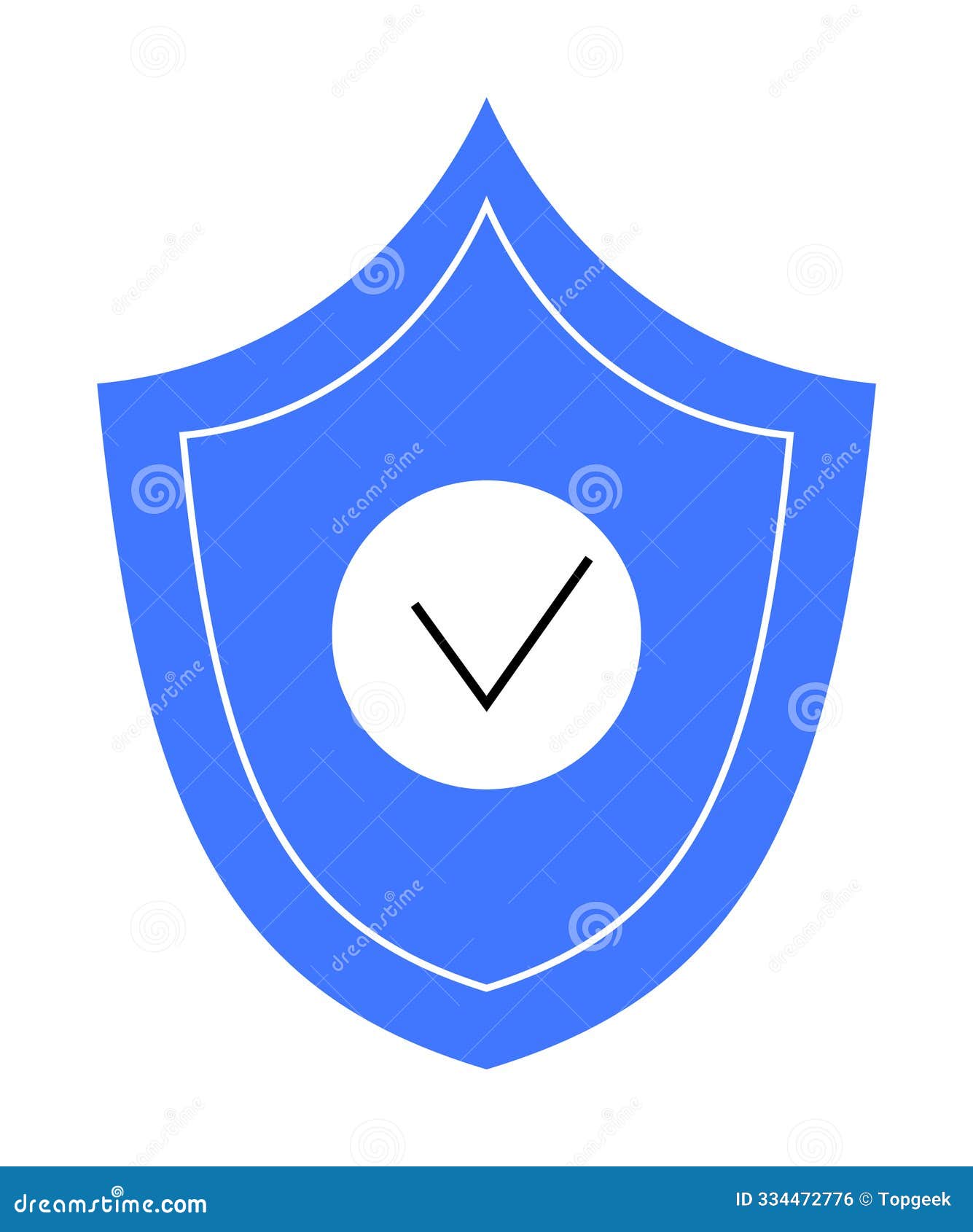blue shield with check mark izing security and protection
