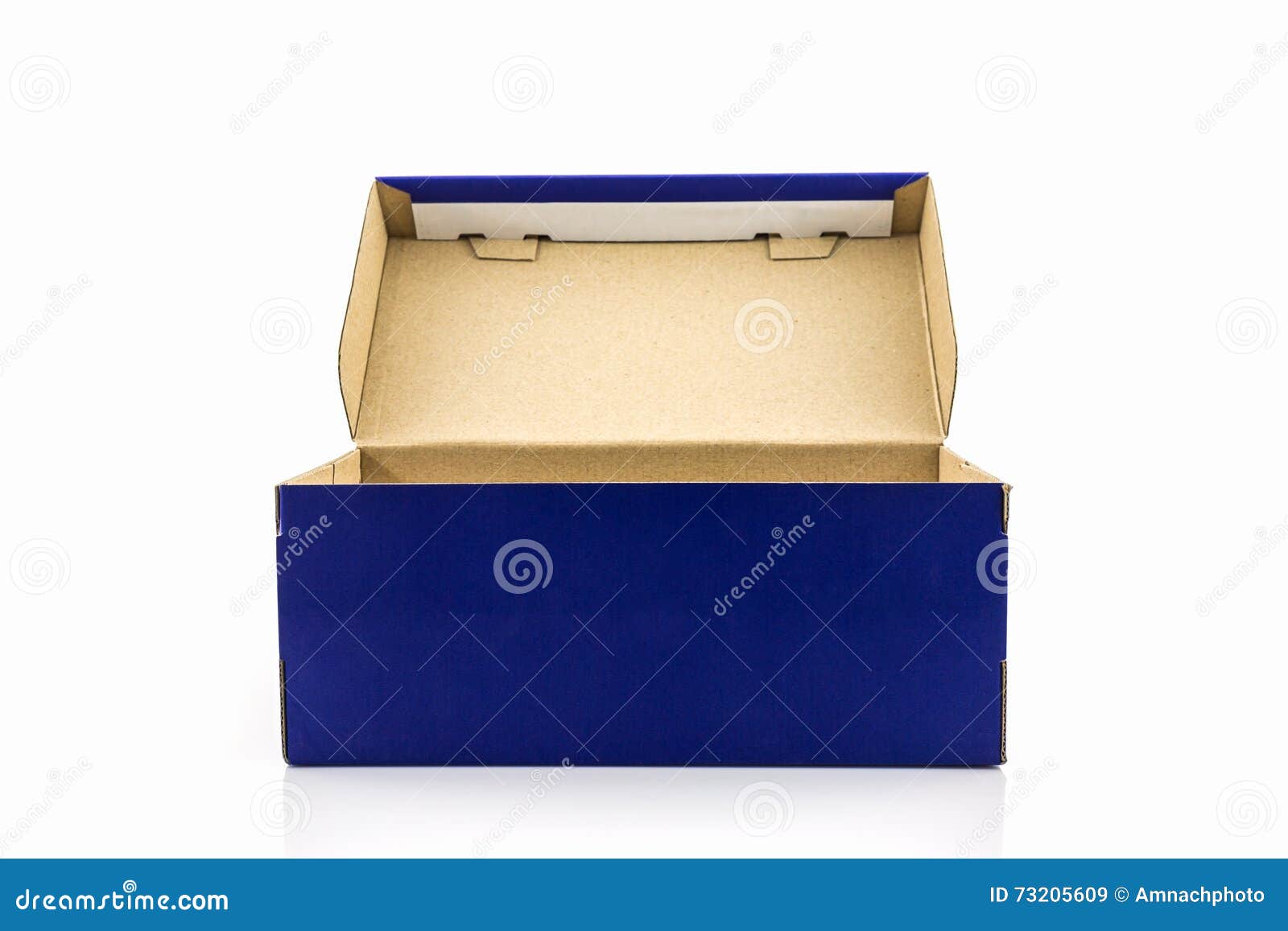 blue shoe box with clipping path stock image image of advertising