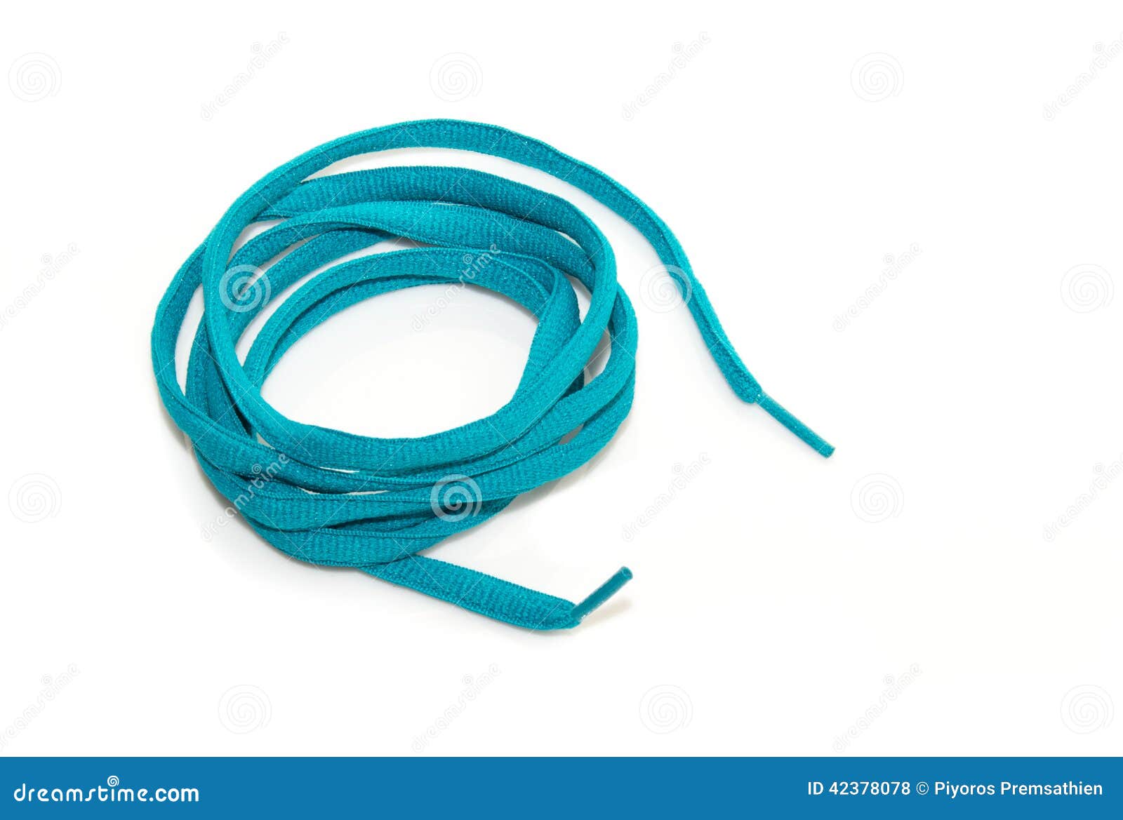 Blue Shoelaces Isolated on White Stock Photo Image of sneakers, twine