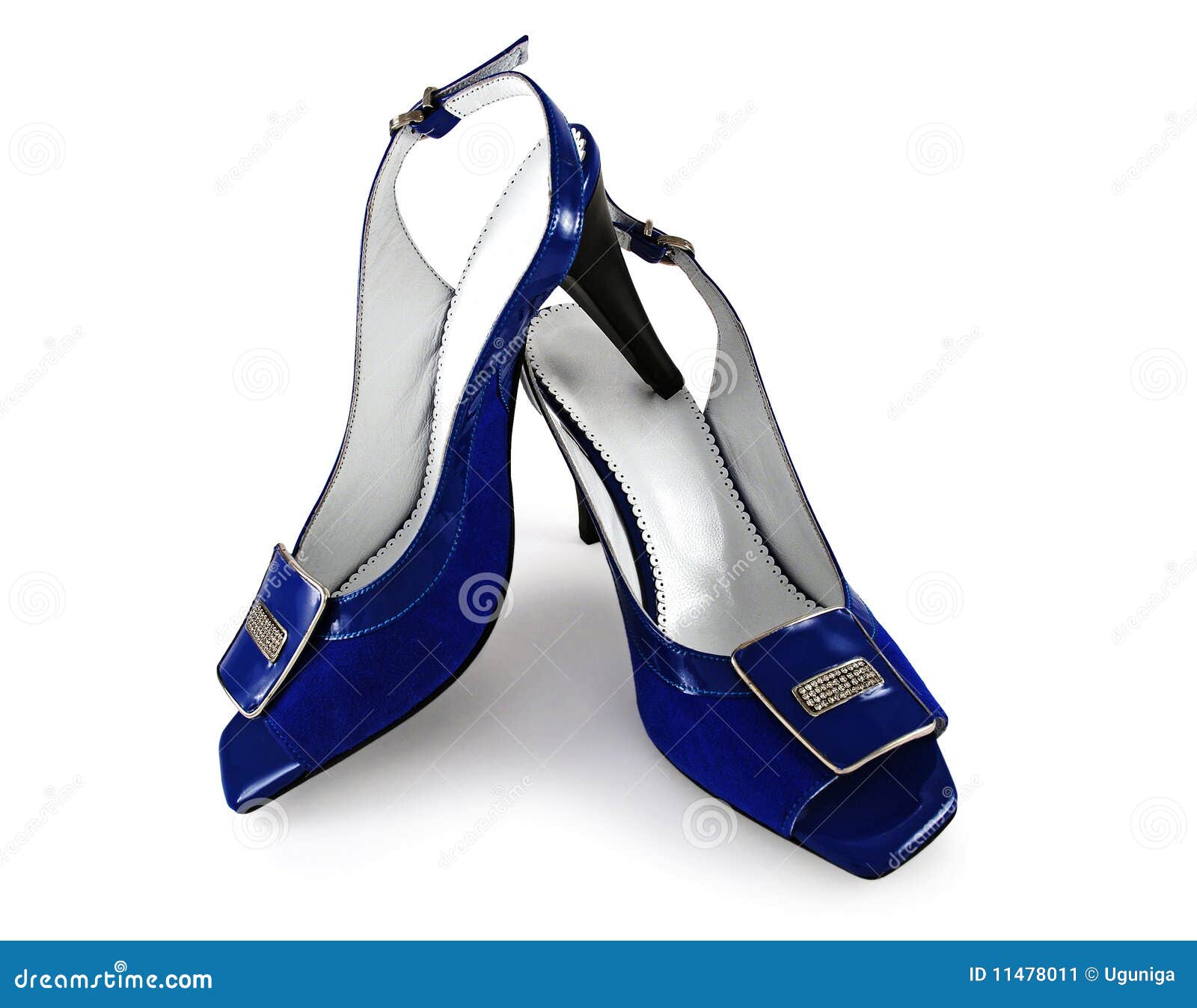 Blue shoes stock image. Image of fashion, diamond, lady 11478011