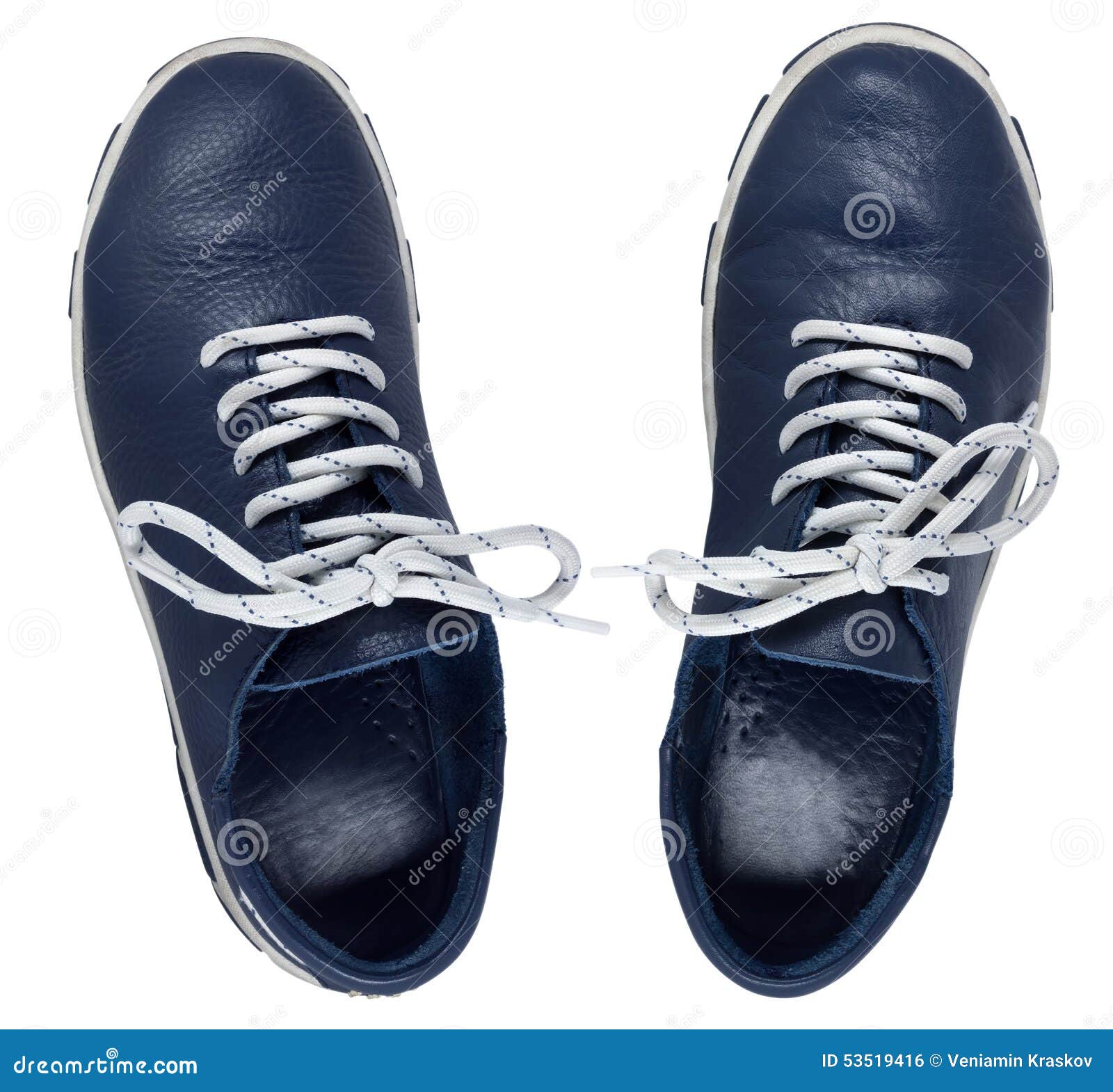 Blue Shoes Isolated on a White Stock Photo Image of outfit, youth