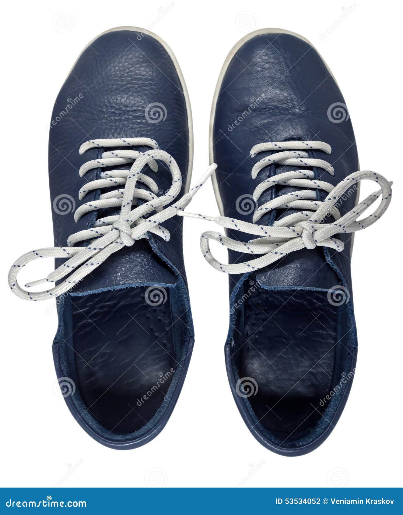 Blue Shoes Isolated on a White Stock Photo - Image of contemporary ...