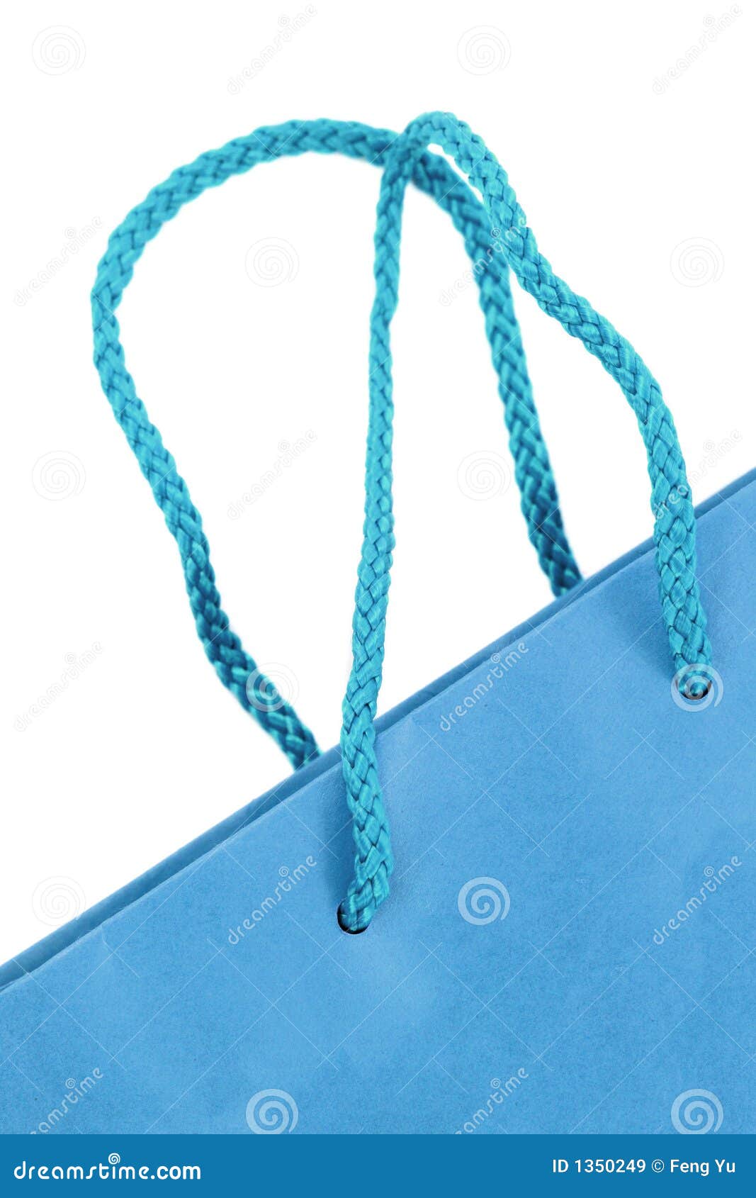 Blue shopping bag stock image. Image of consumer, business - 1350249