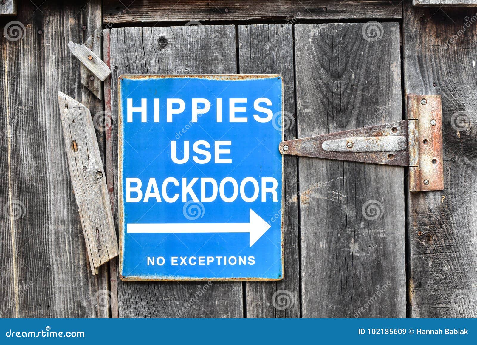hippies use backdoor sign