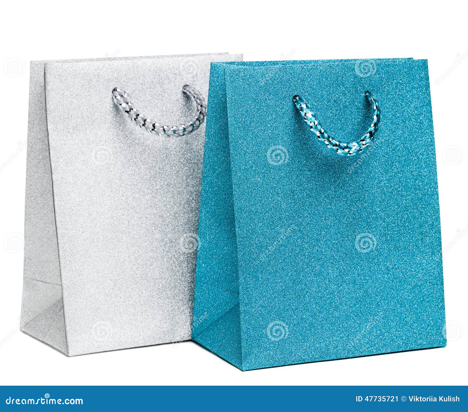 Blue and silver gift bags stock image. Image of bags 47735721
