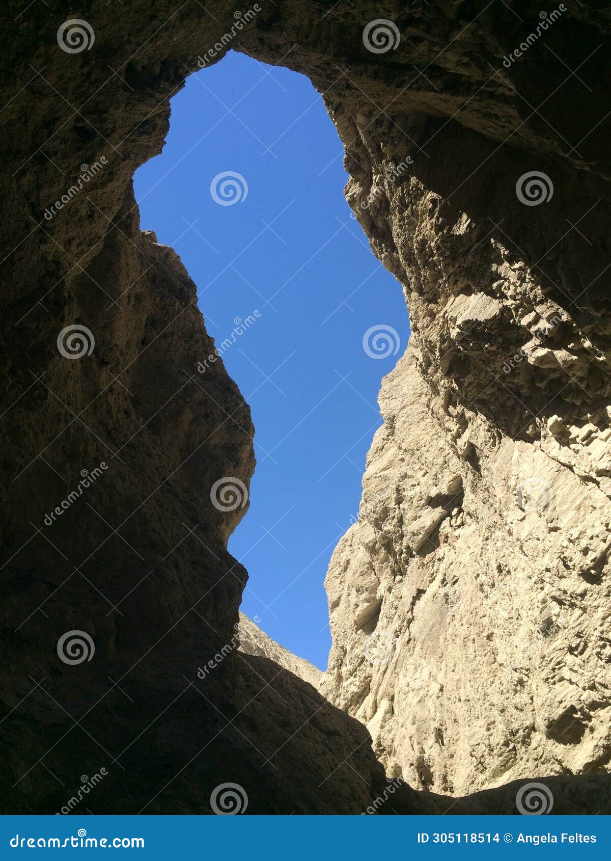 blue skies above tapiado mud caves, anza borrego state park