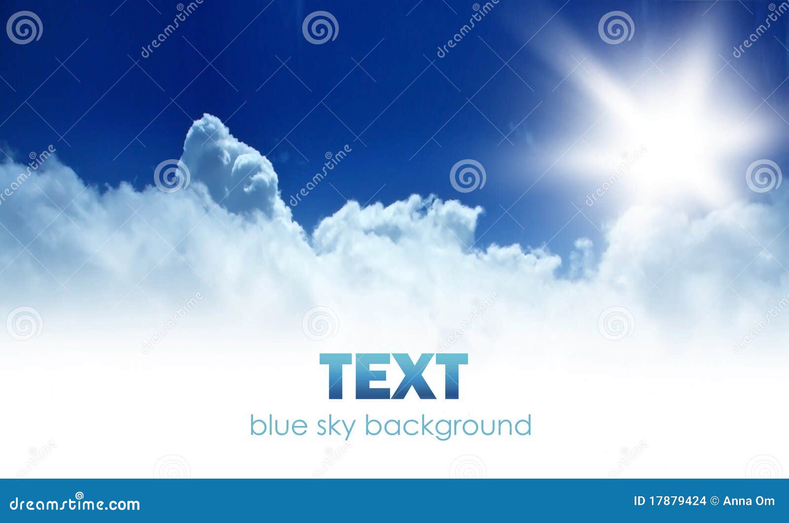 Blue sky background border stock photo. Image of copy 17879424