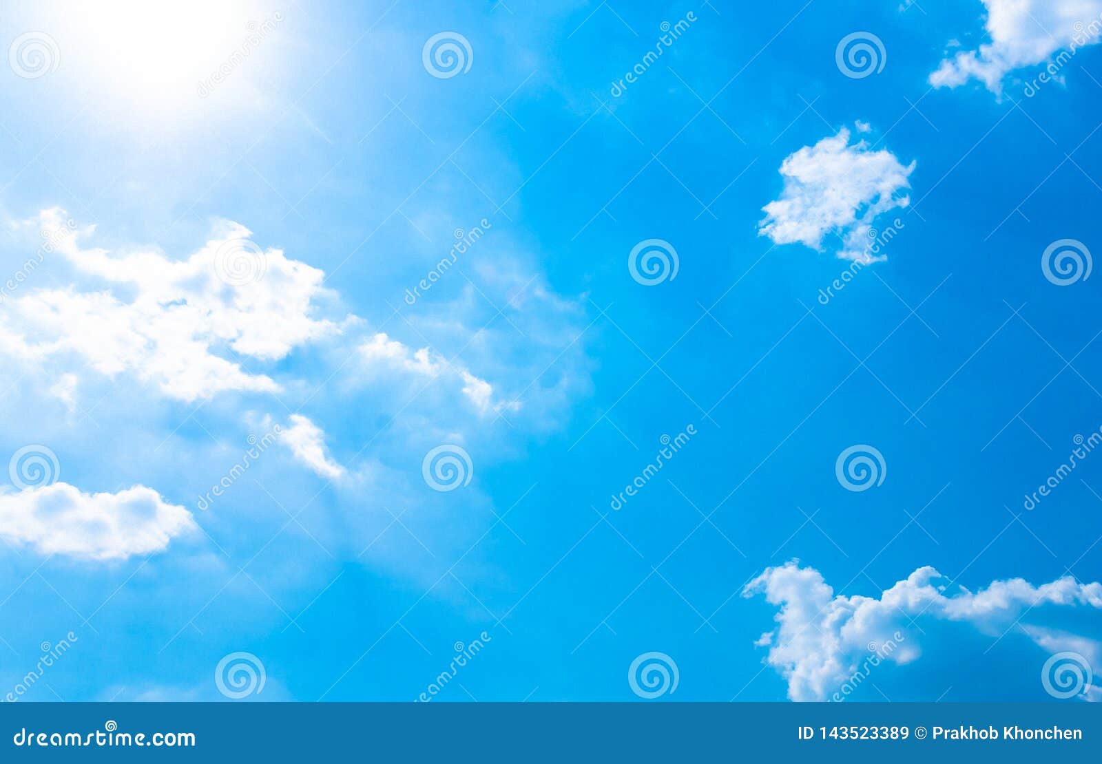 Blue Sky Background with Clouds Stock Image - Image of cloud, daylight ...