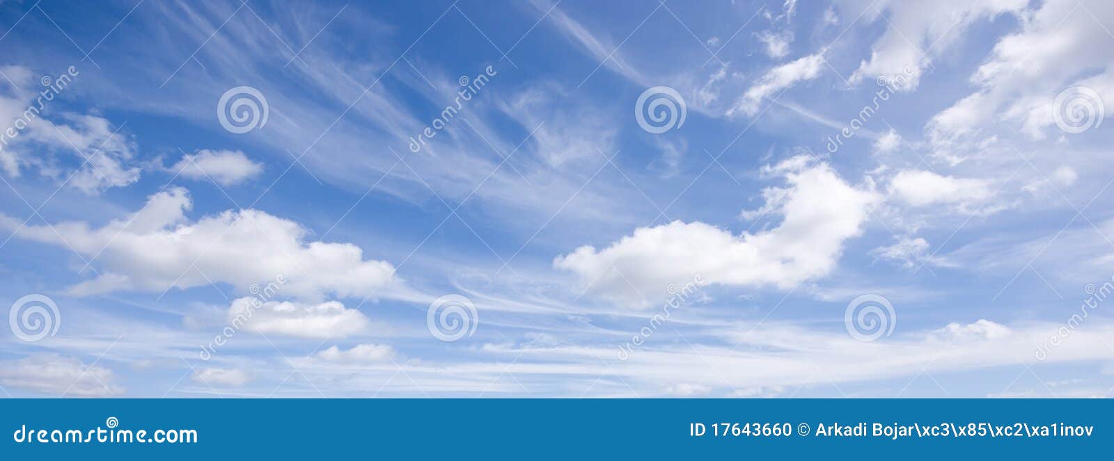 Blue sky banner stock photo. Image of nebulosity, shine 17643660