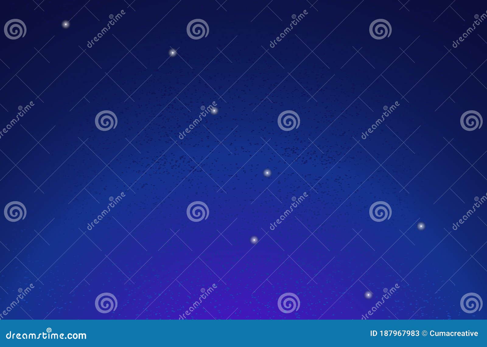 Blue Sky with Big Bear Constellations Stock Vector Illustration of