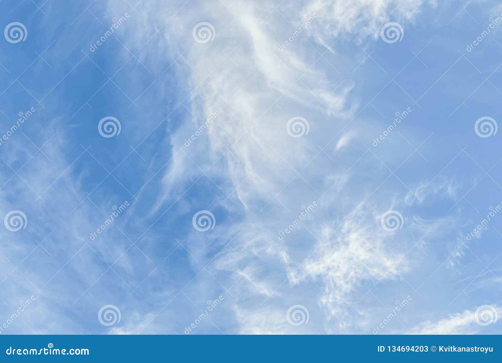 blue sky with cirro cumulus white clouds. sky background