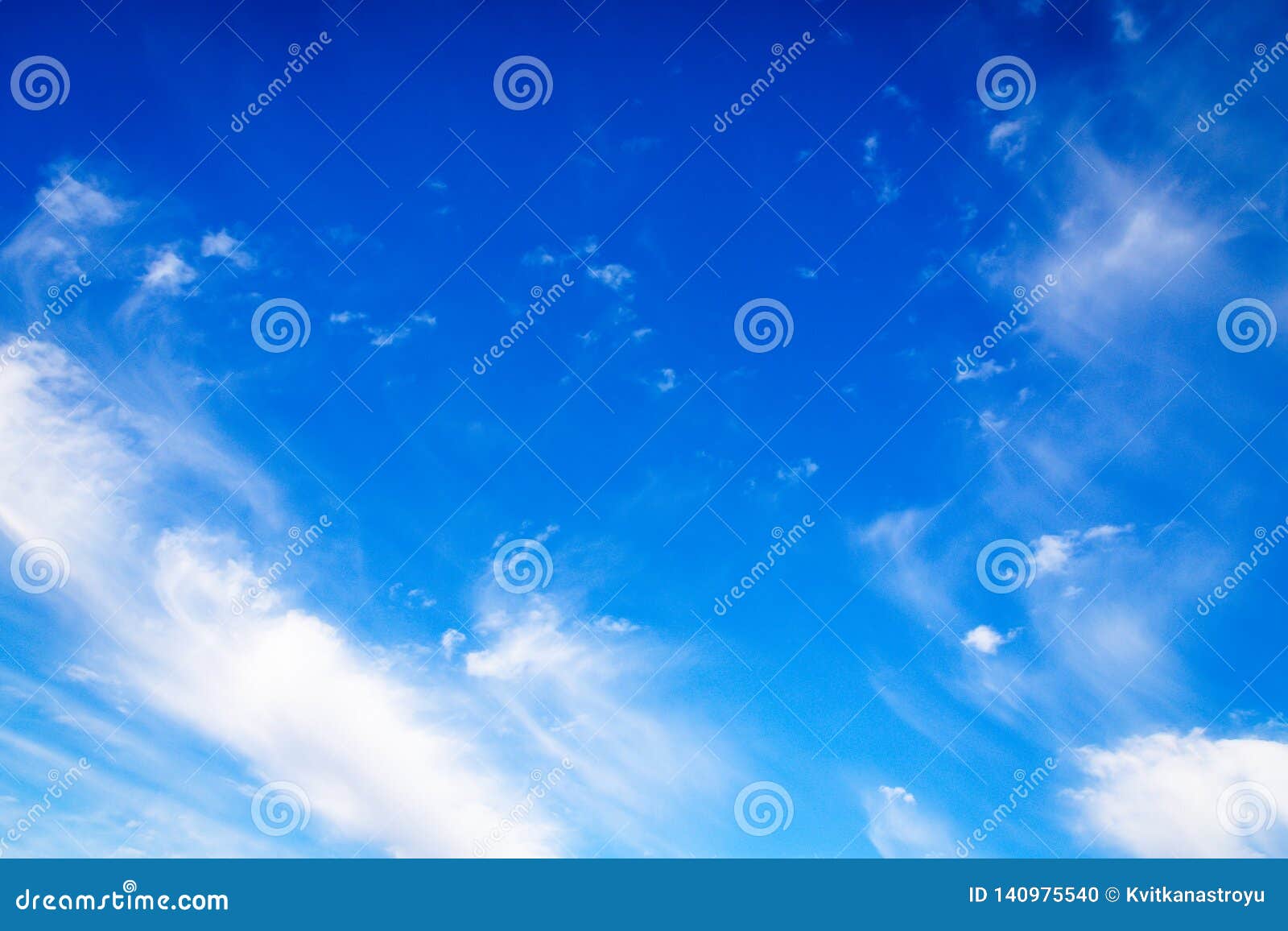 blue sky with cirro cumulus white clouds. sky background