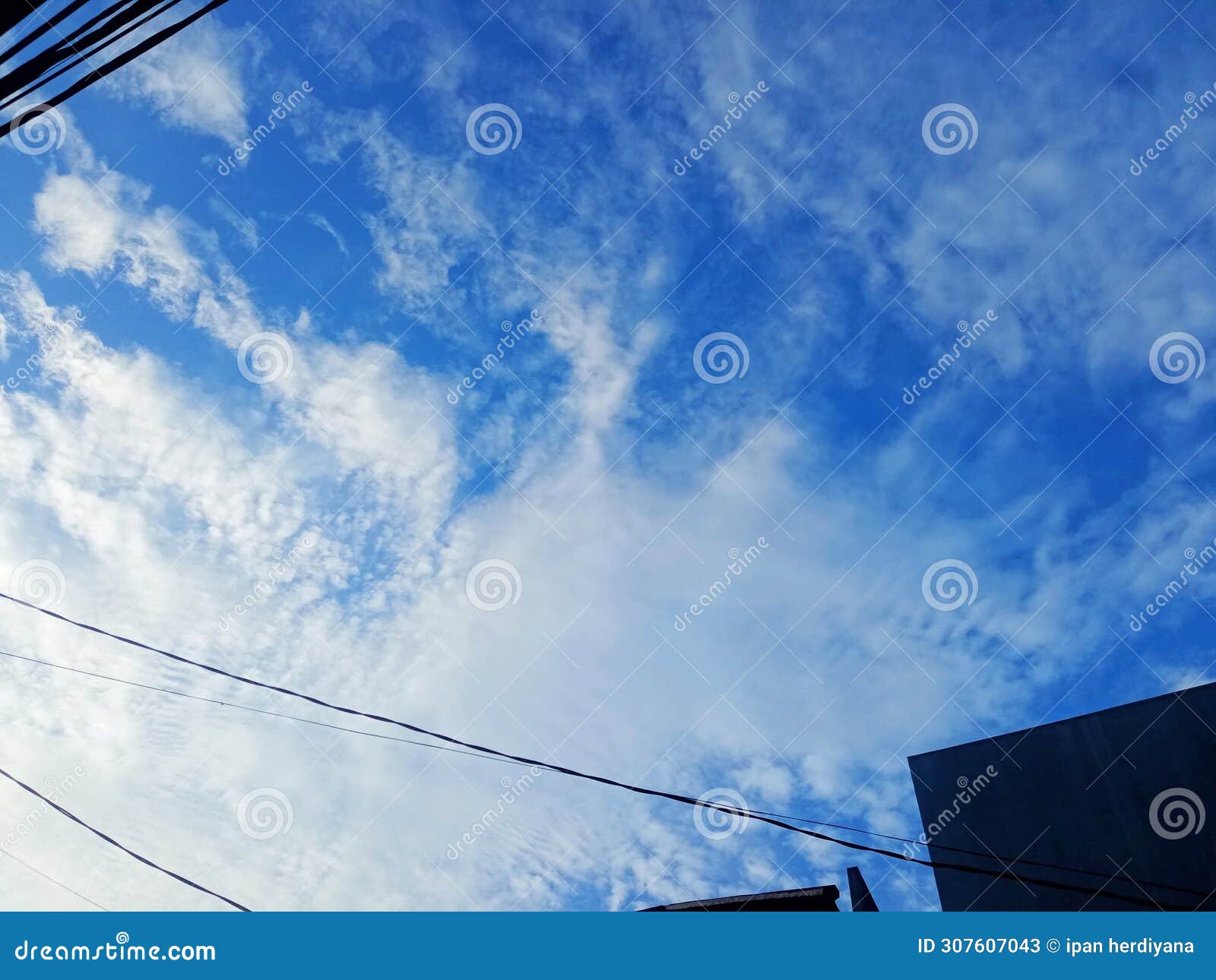 blue sky cloud white natur