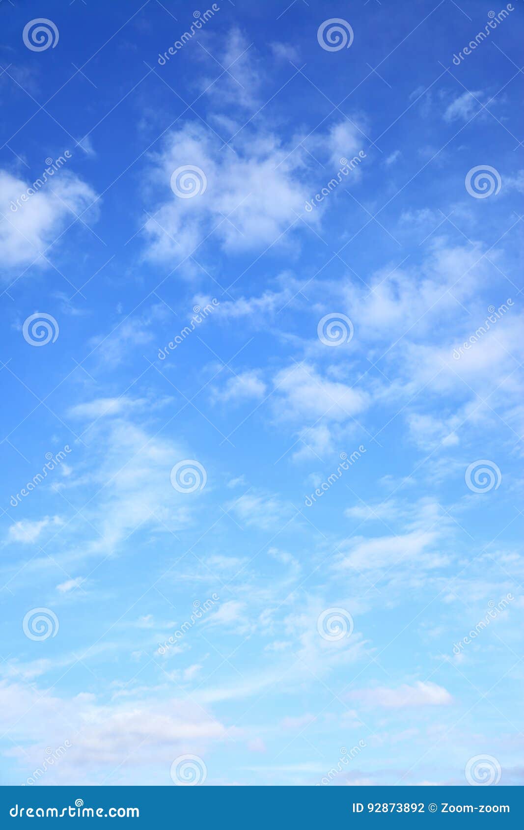 Blue sky with clouds stock photo. Image of natural, ecology - 92873892