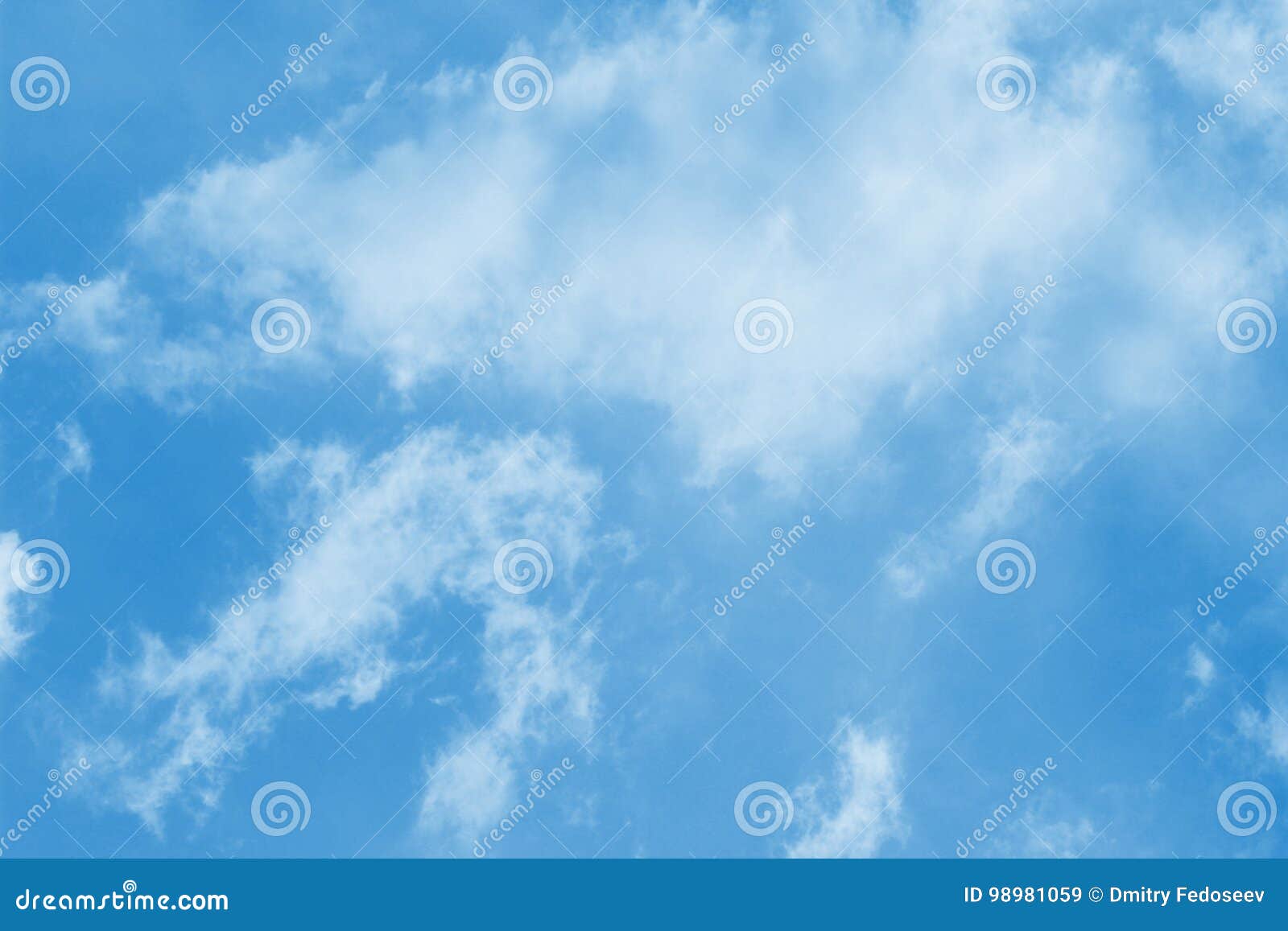 Blue sky with light clouds stock image. Image of summer - 98981059