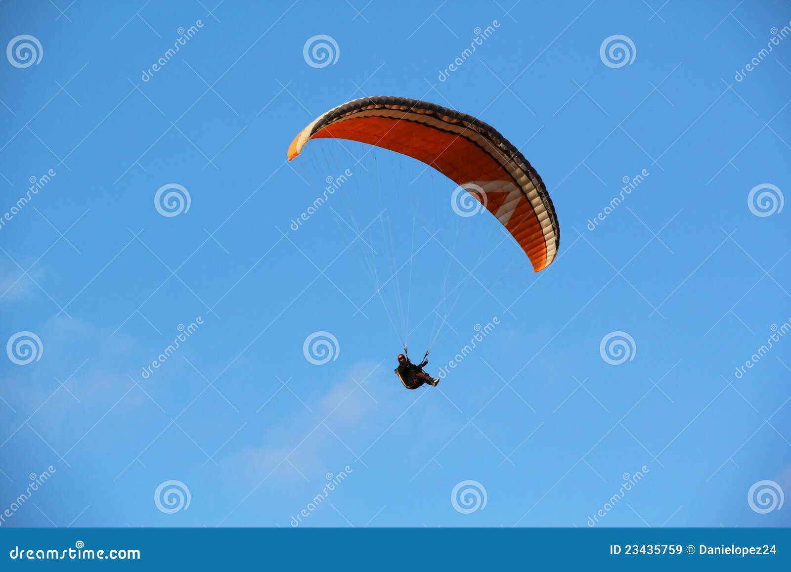 blue sky parapente