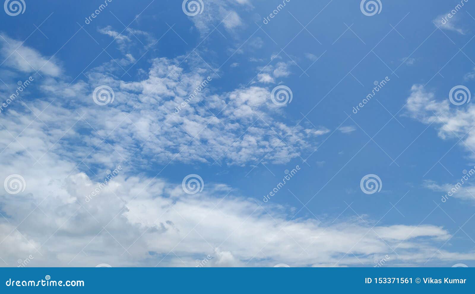 Blue sky after raining. stock image. Image of white 153371561