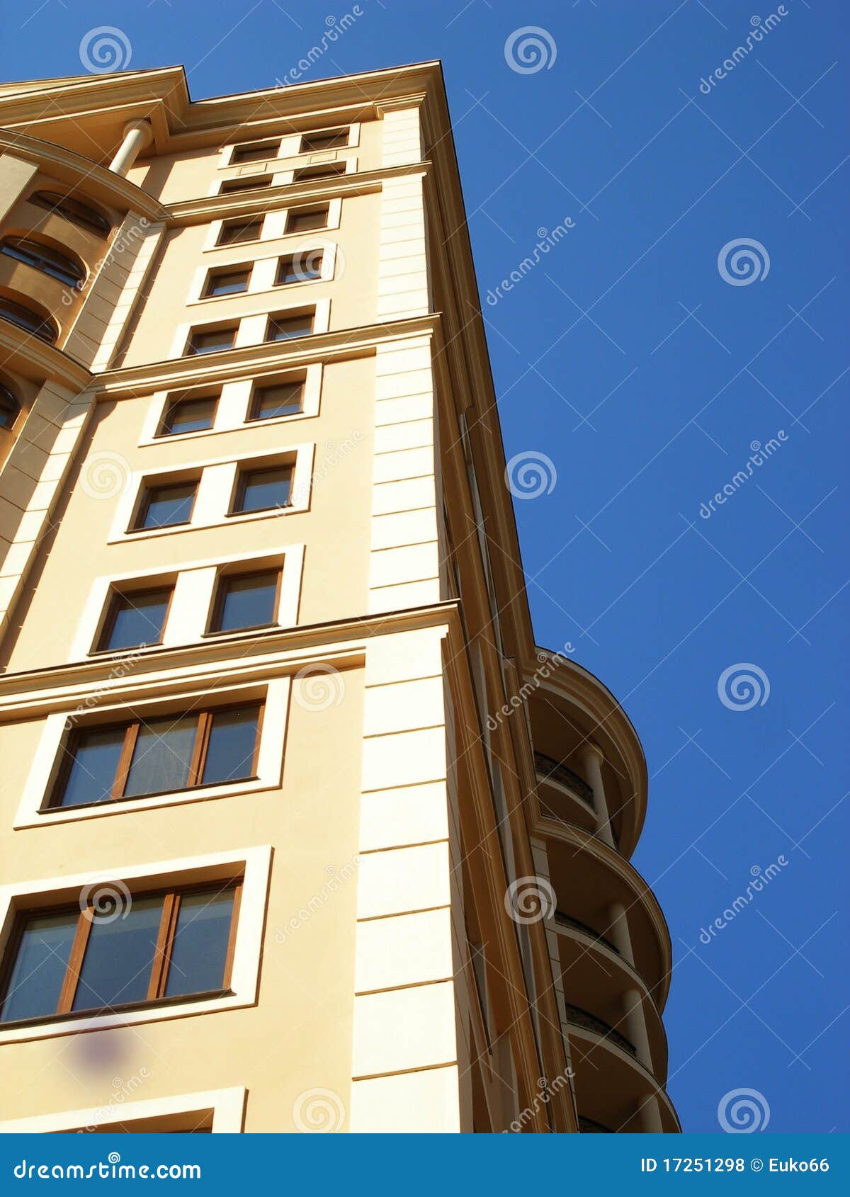 Blue Sky and Real Estate stock photo. Image of home, architecture