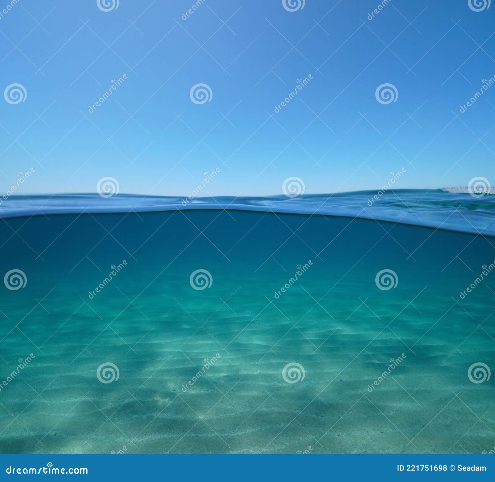 Underwater sandy seabed in Mediterranean, Stock Video