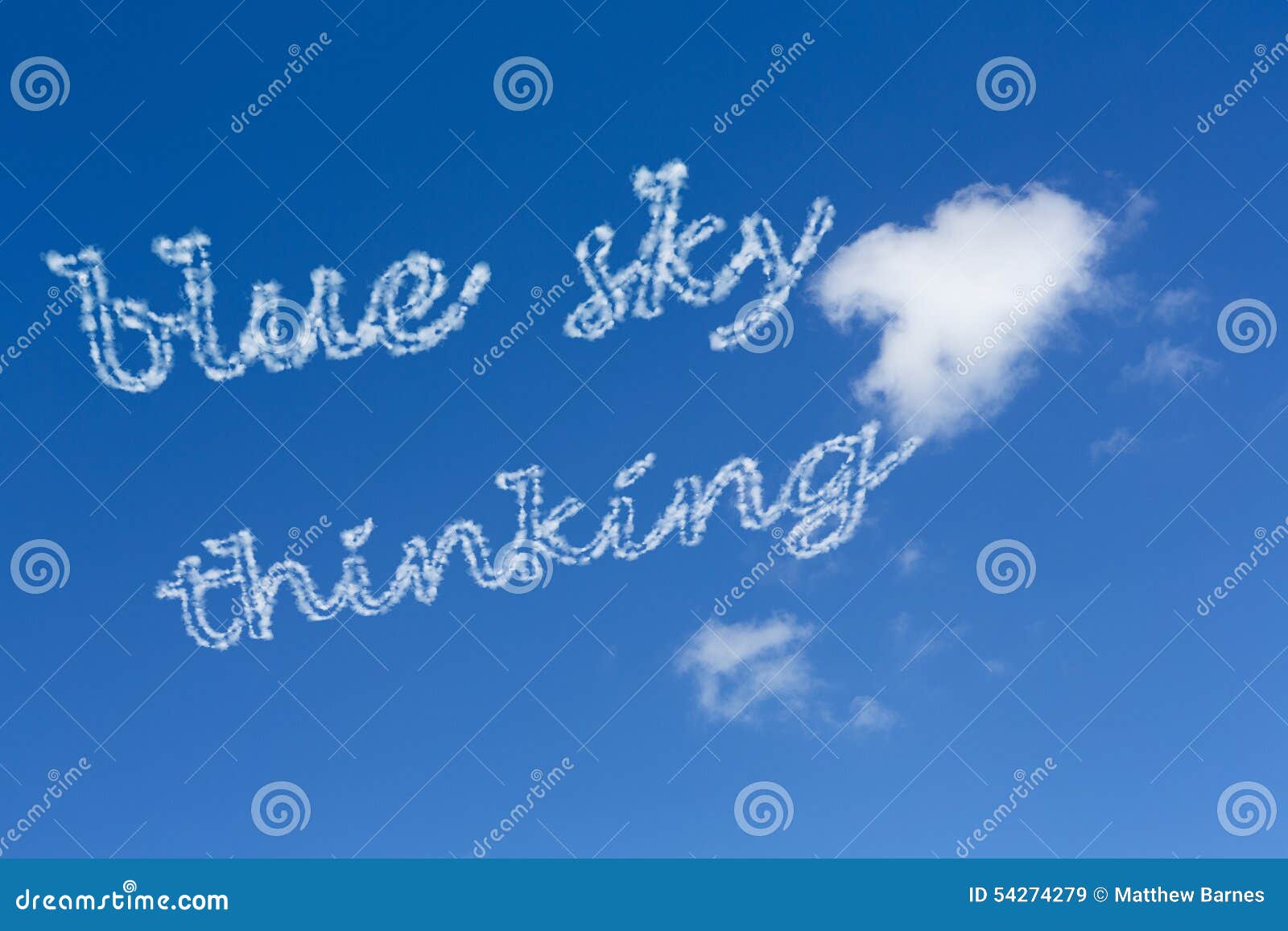 Blue Sky Thinking stock image. Image of conceptual, cheerful 54274279