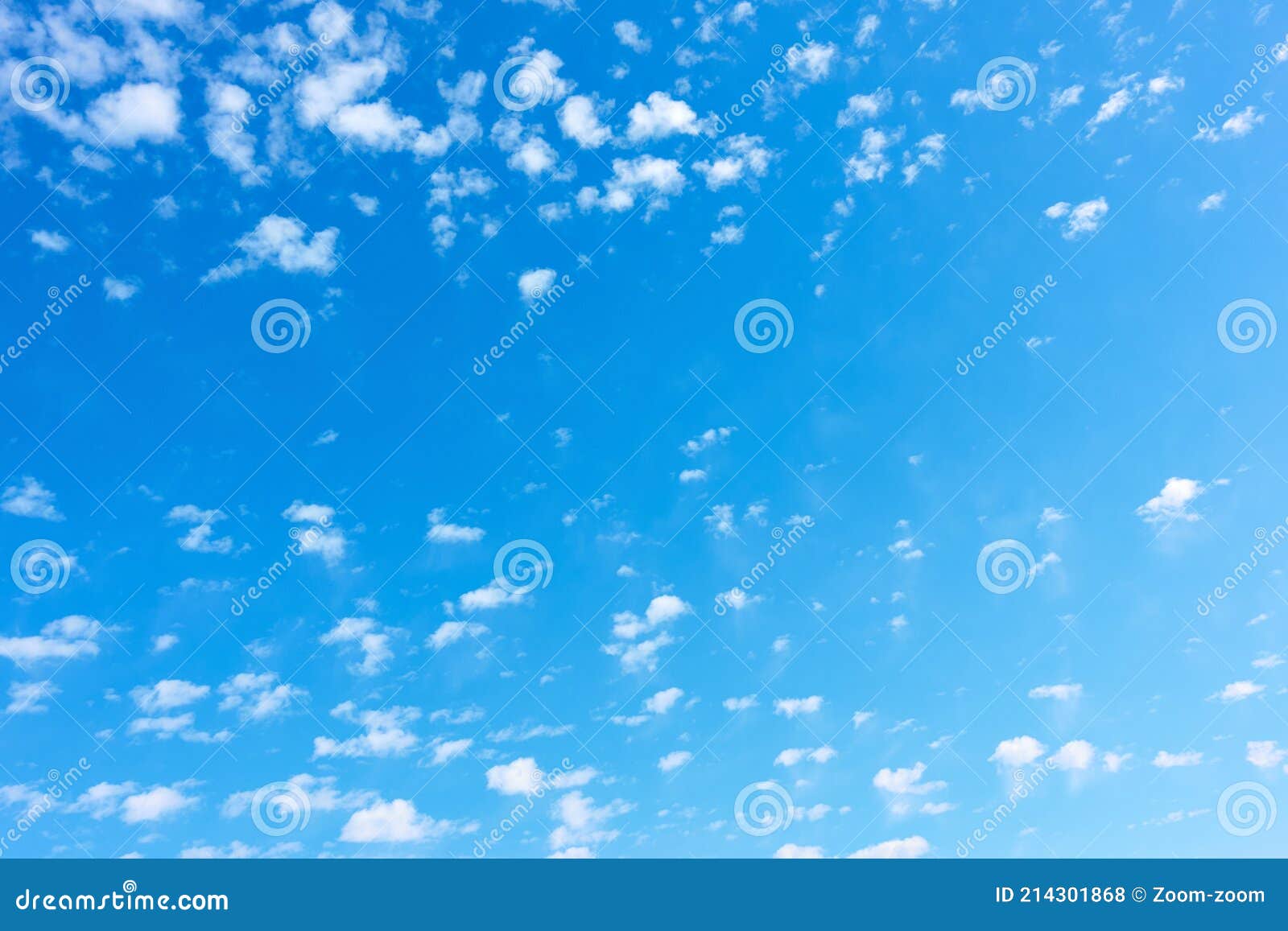 Blue Sky with Tiny Little White Clouds Stock Photo - Image of daylight 