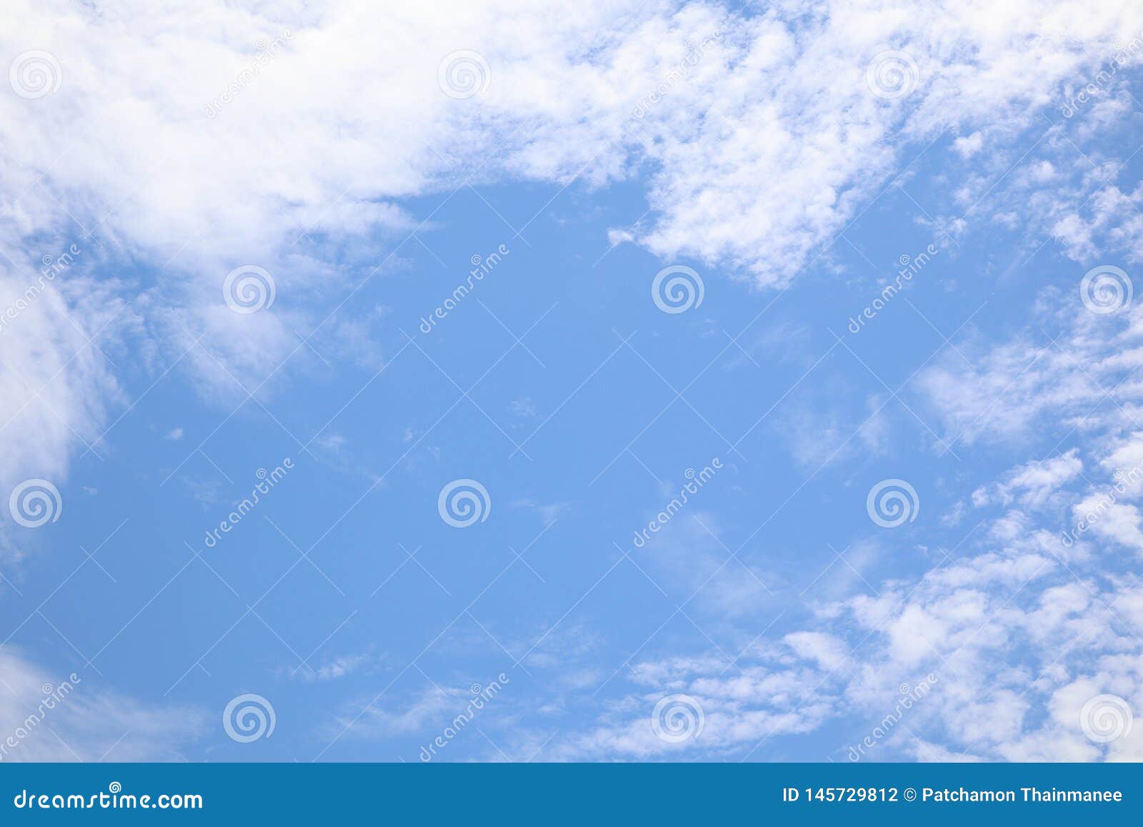 Blue Sky and White Clouds Beautiful Nature, Abstract Background Stock ...