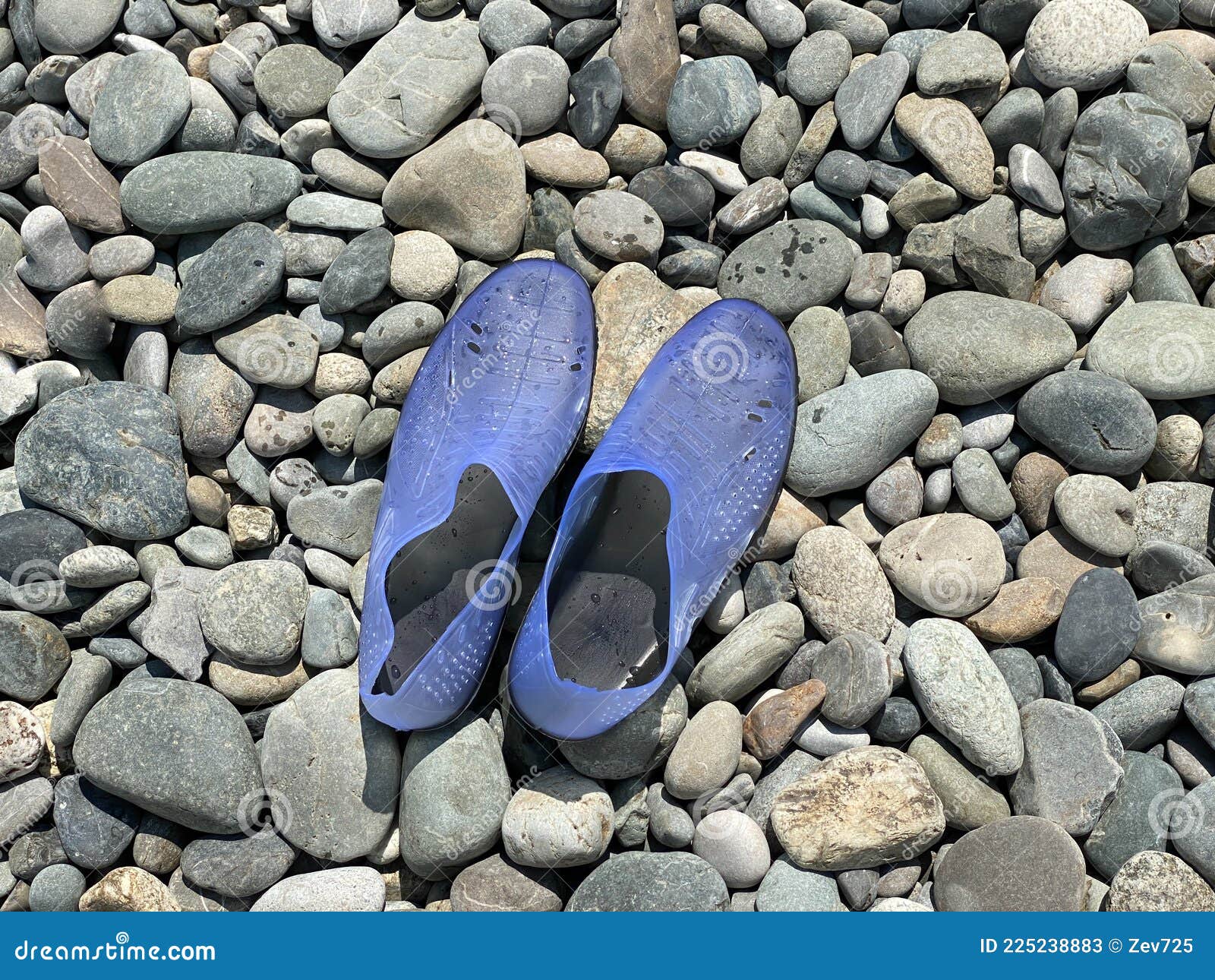 Blue Slippers for Walking on Pebbles. Pebbles Shoes Men S Slip-on ...