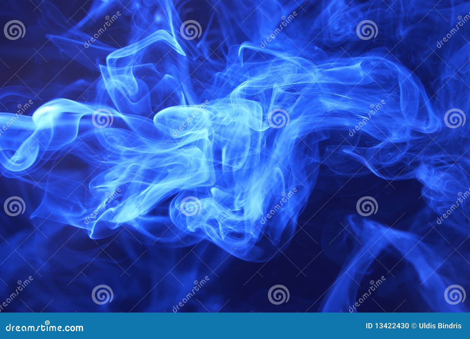 Blue Smoke Abstract Background Stock Photo Image of design, burning