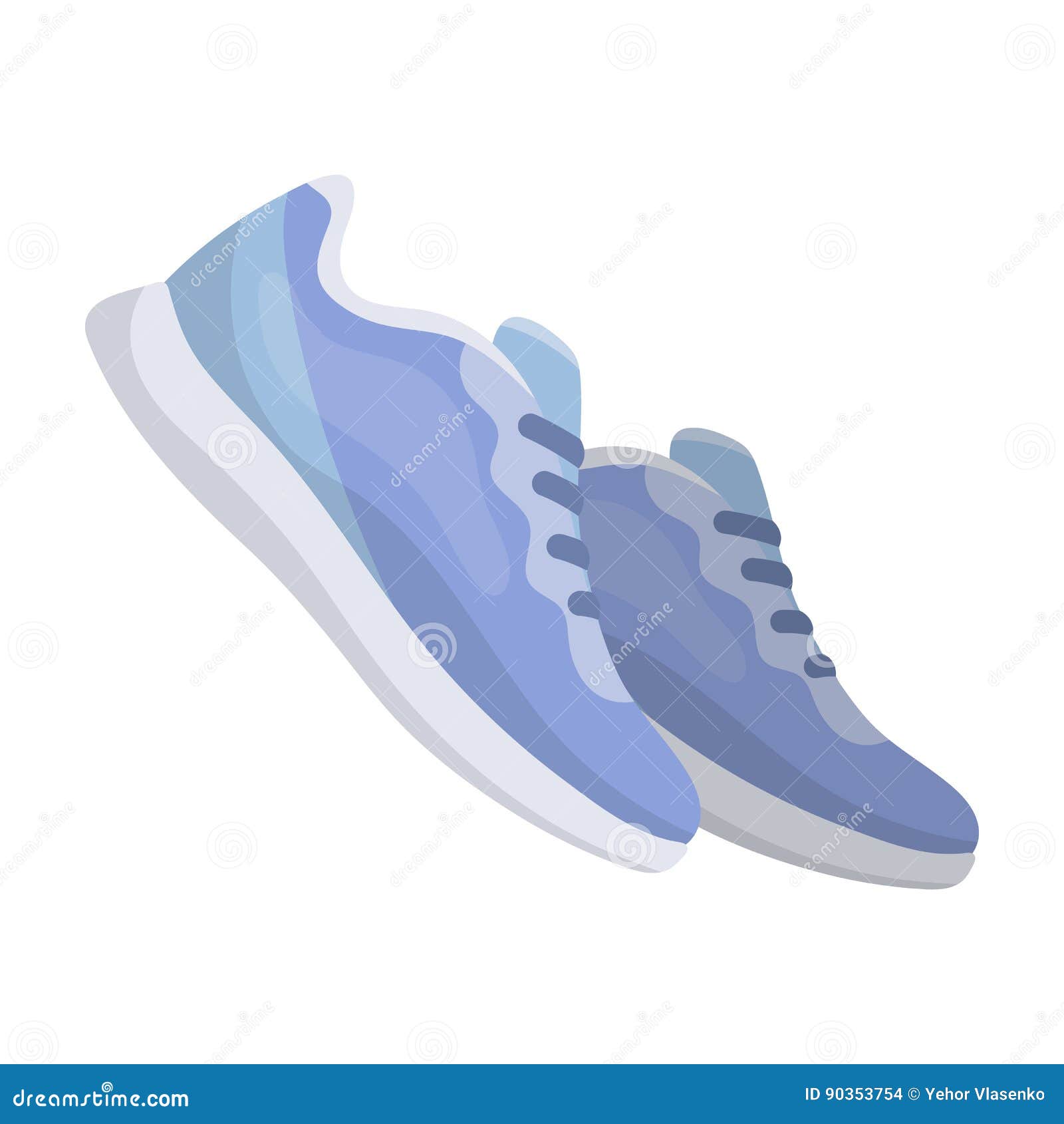 Blue Sneakers for Sports. Sports Shoes .Gym and Workout Single Icon in ...