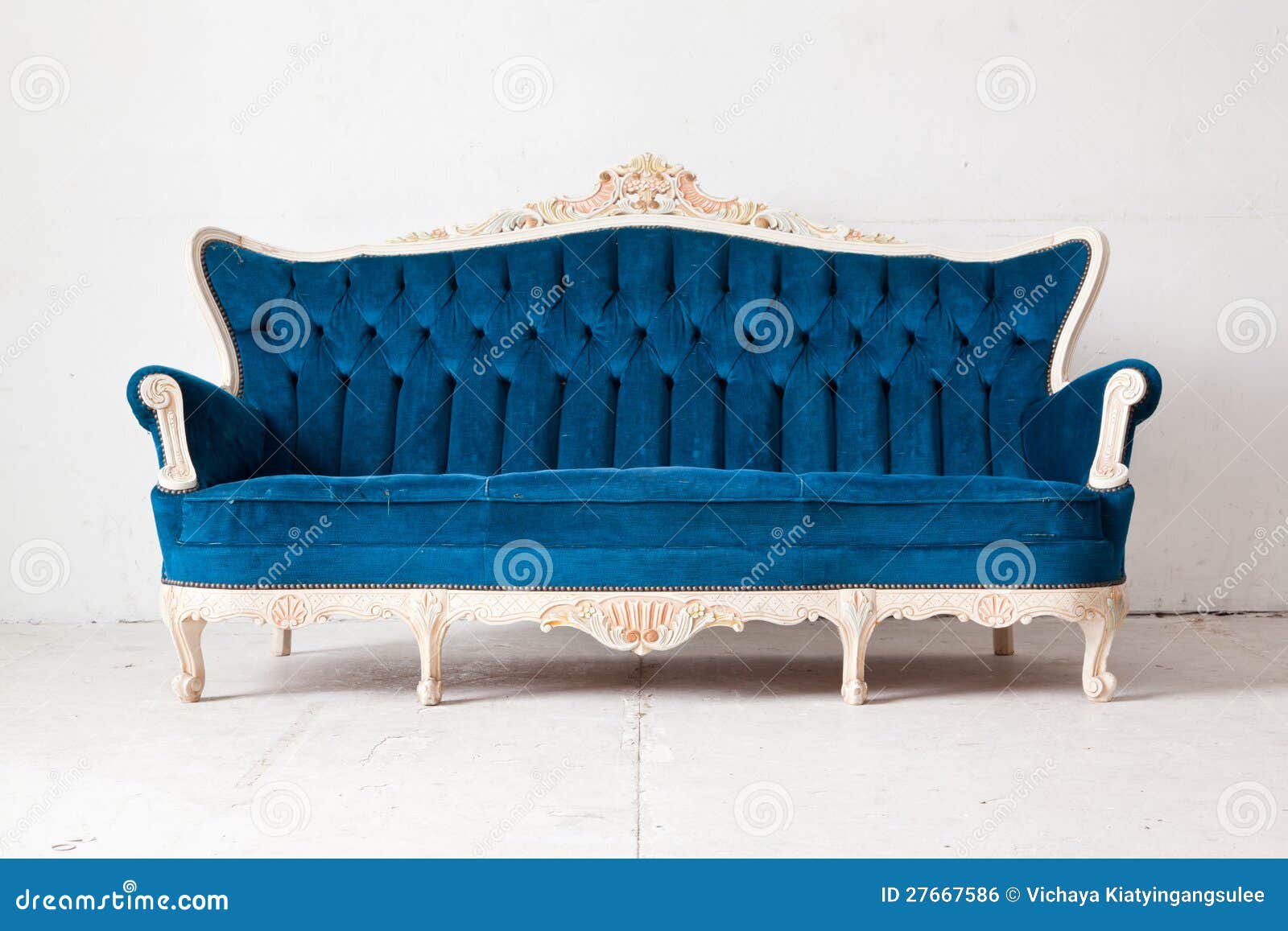 Blue Sofa bed stock photo. Image of armchair, comfortable 27667586