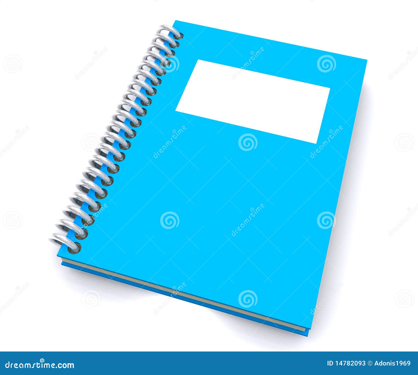 blue spiral notebook