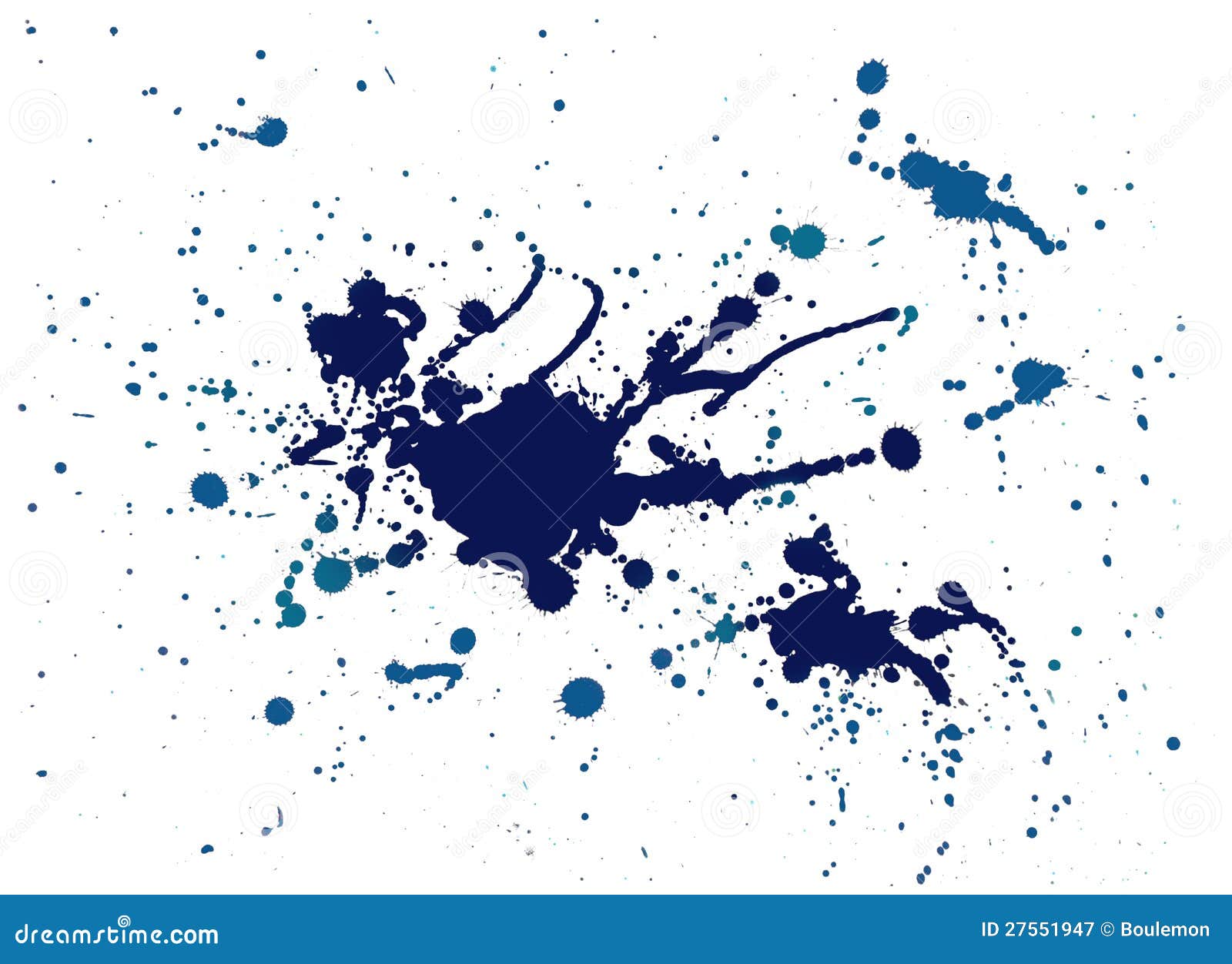 Blue splash painting stock illustration. Illustration of bright - 27551947