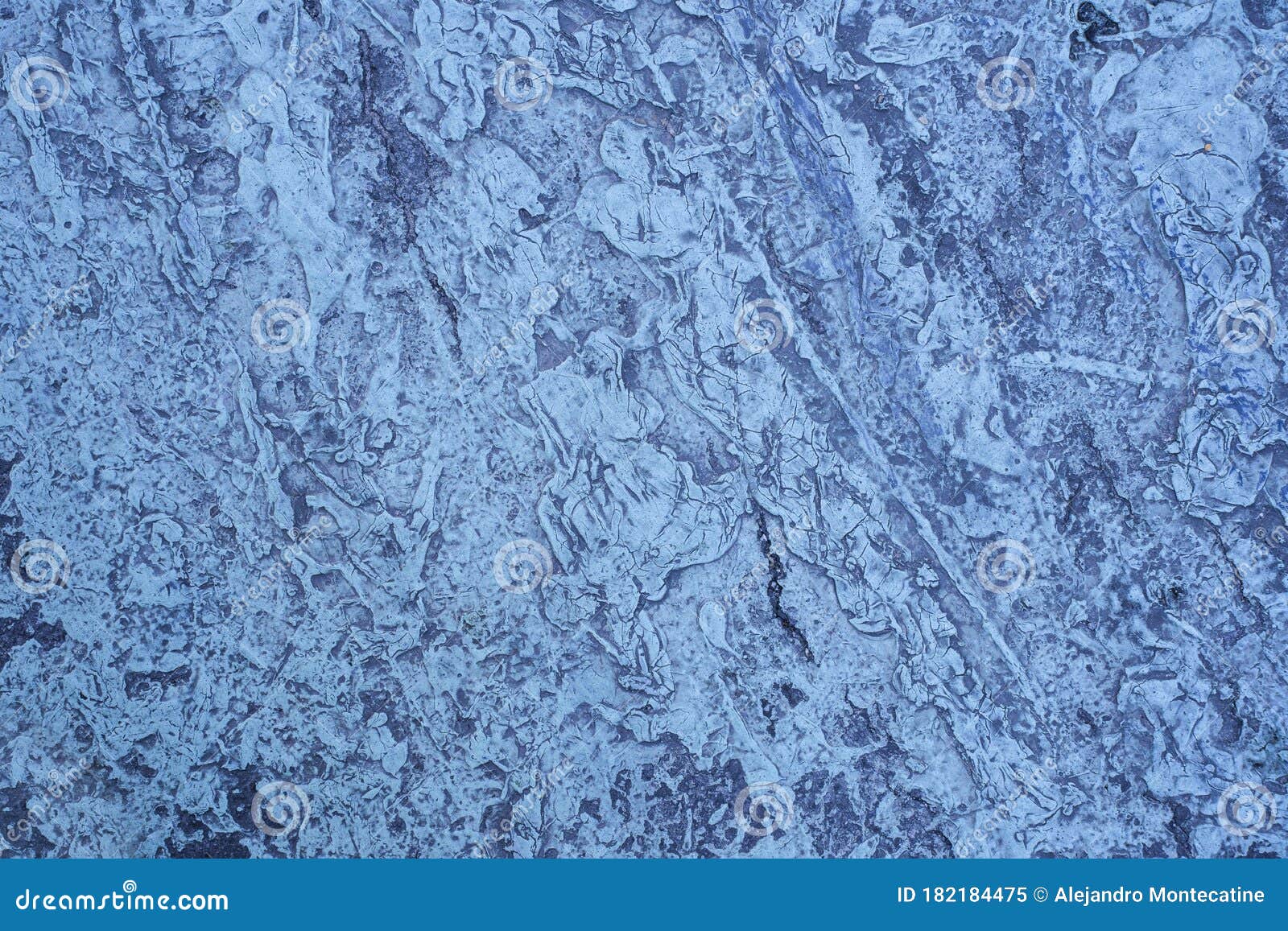 Blue Splashed Dry Paint on the Road Stock Image Image of rough