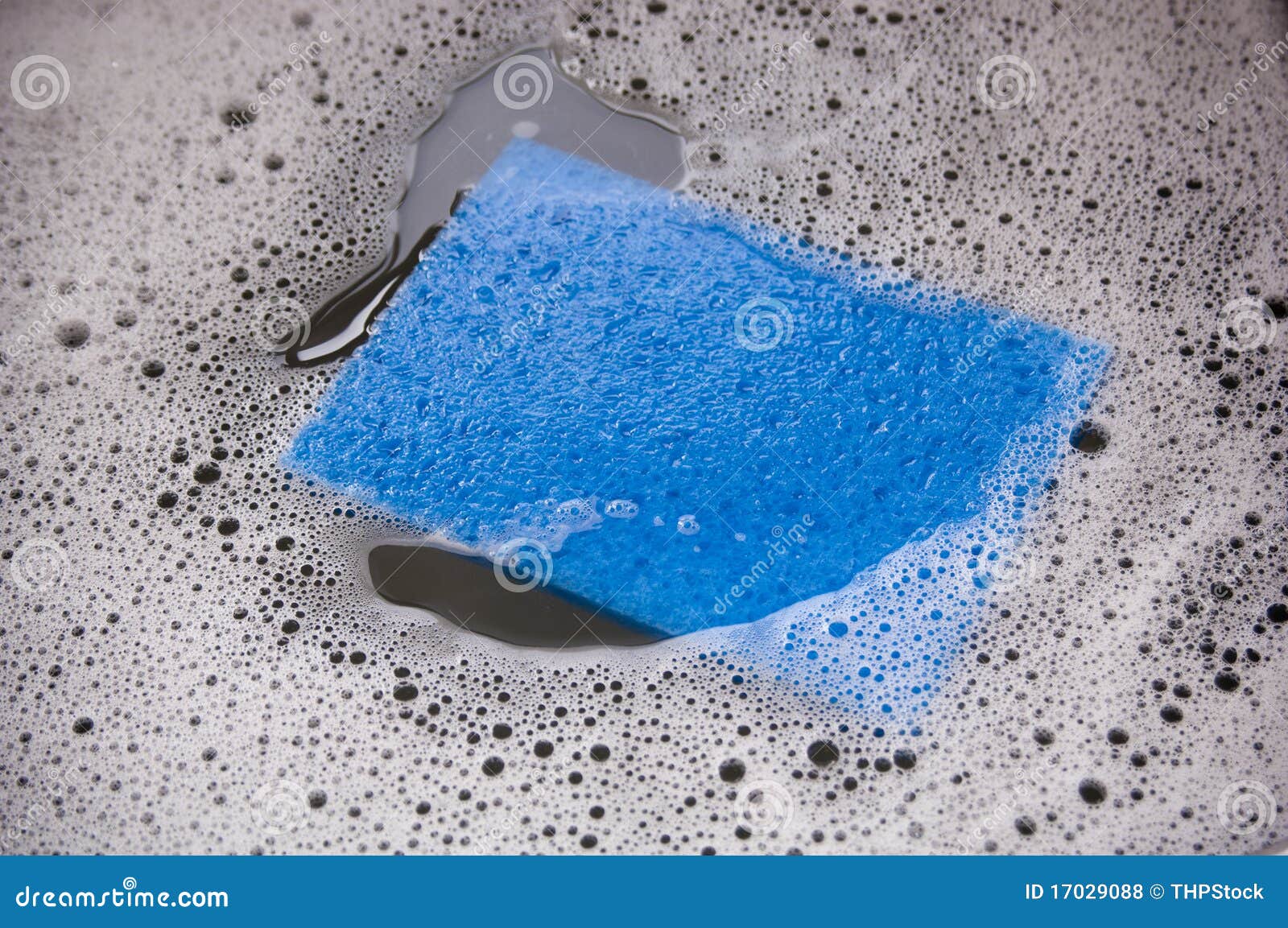 Blue Sponge stock photo. Image of scrubber, sanitation 17029088