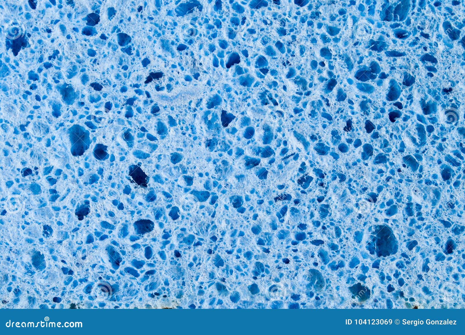 Blue sponge stock image. Image of macro, sponge, blue 104123069