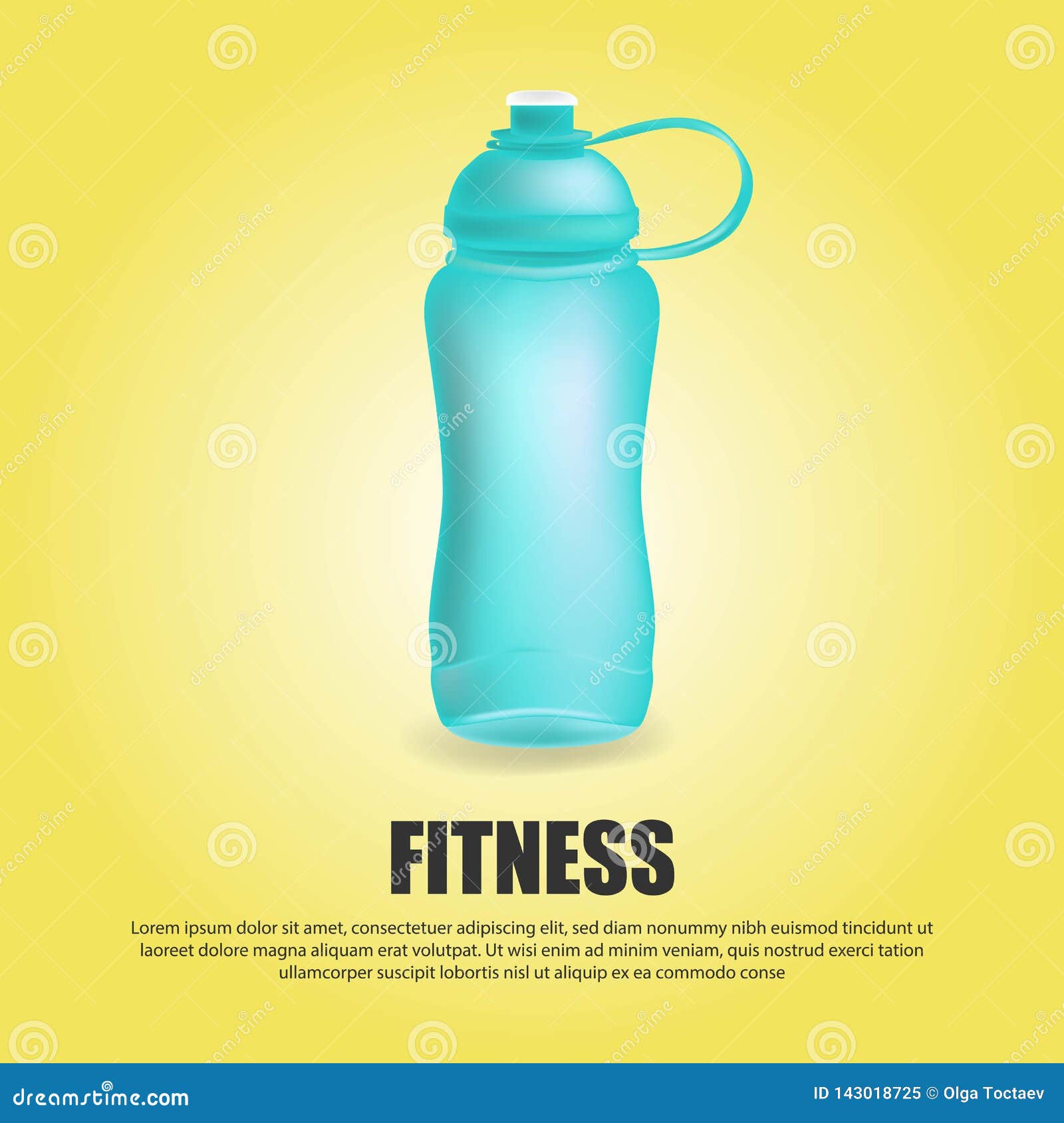 blue sport bottle  sportive water bottled drink thermo and fitness plastic energy beverage sporting set of bottling flask