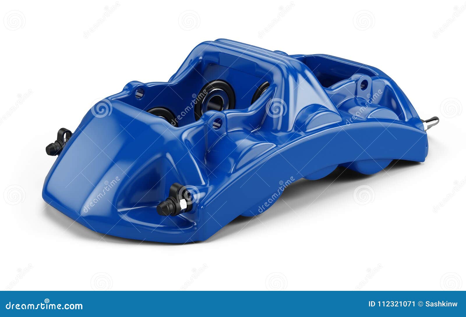blue sport racing calliper  on white background