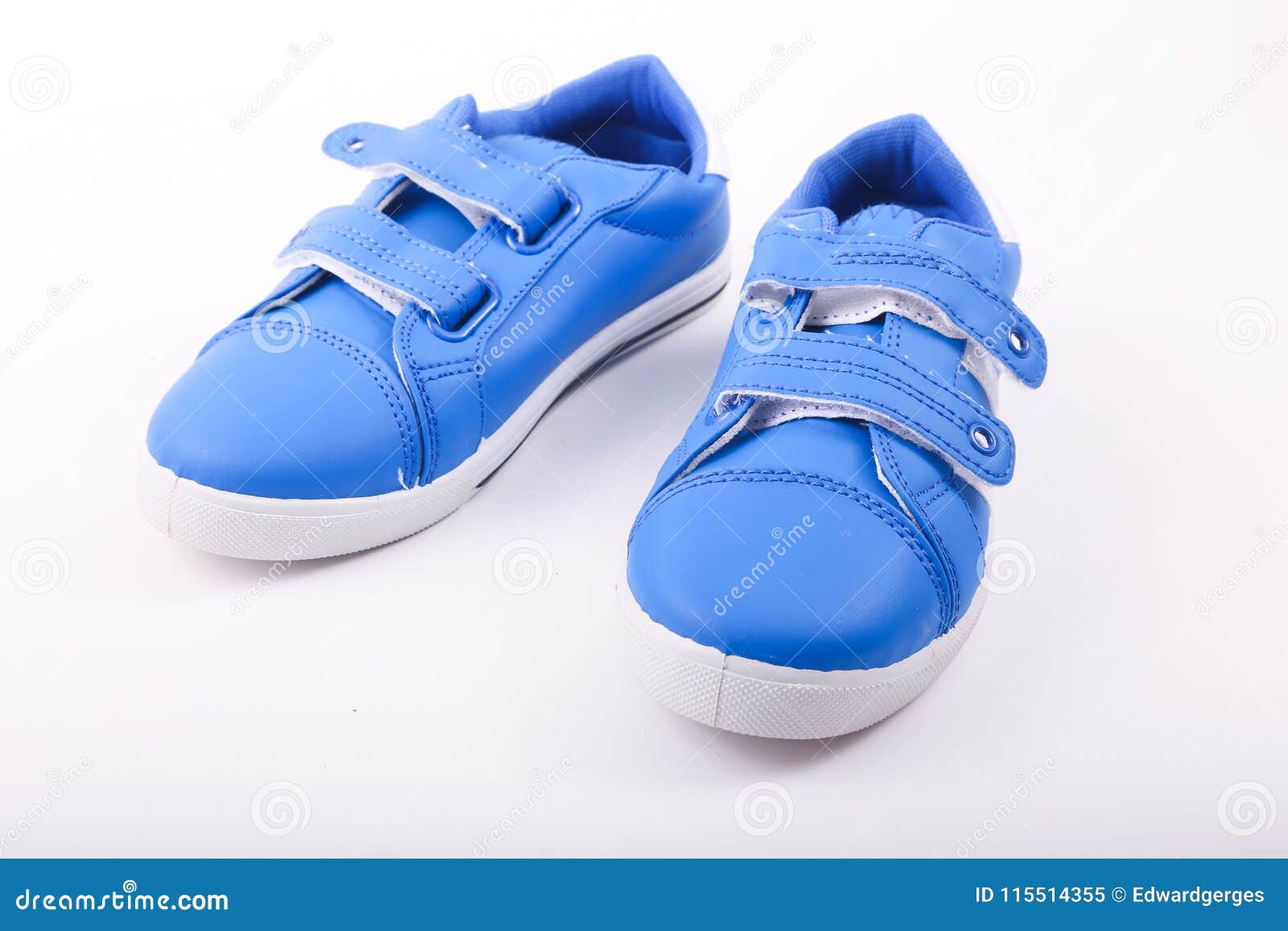 Blue sport shoes stock image. Image of black, brogue - 115514355