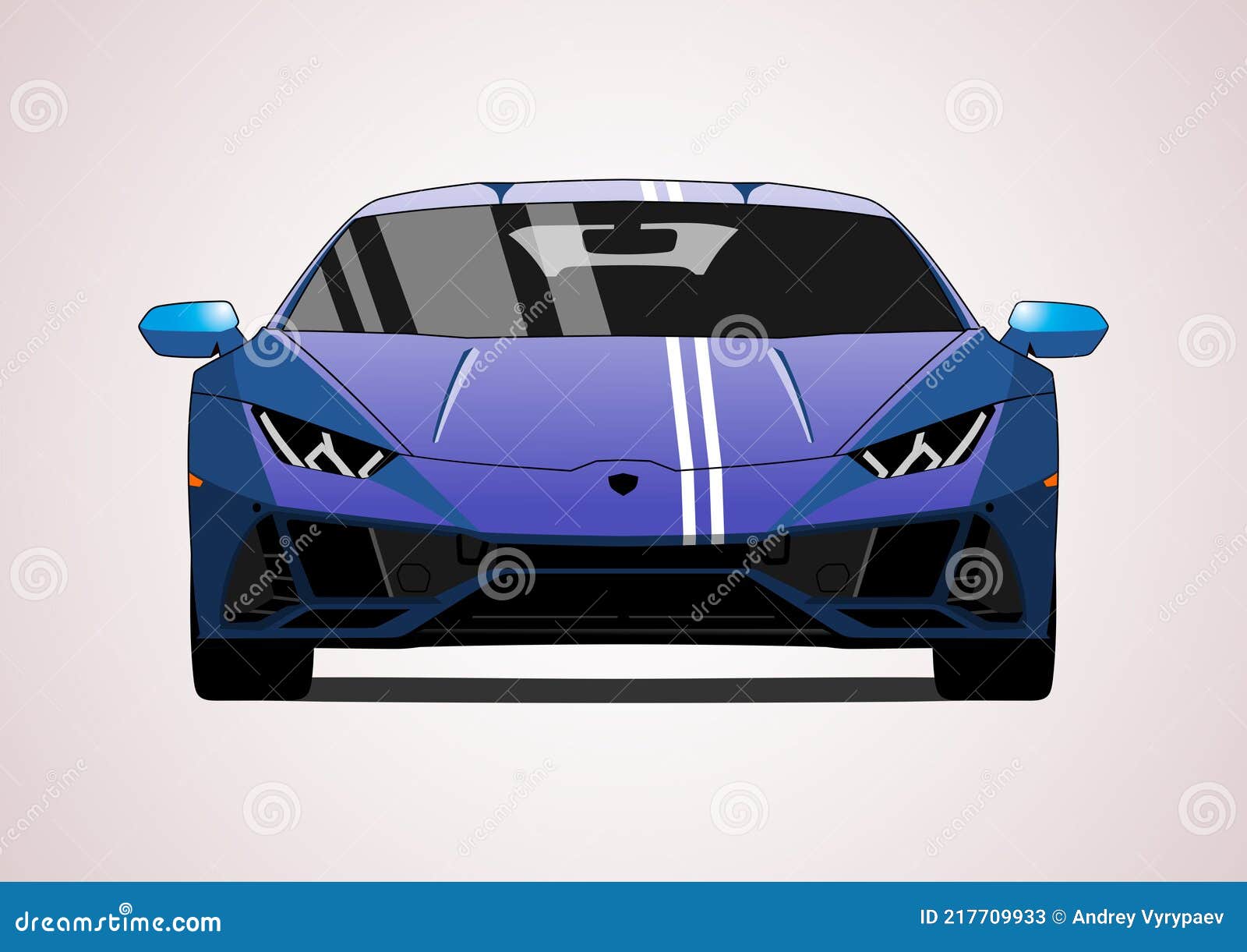 blue sports car.