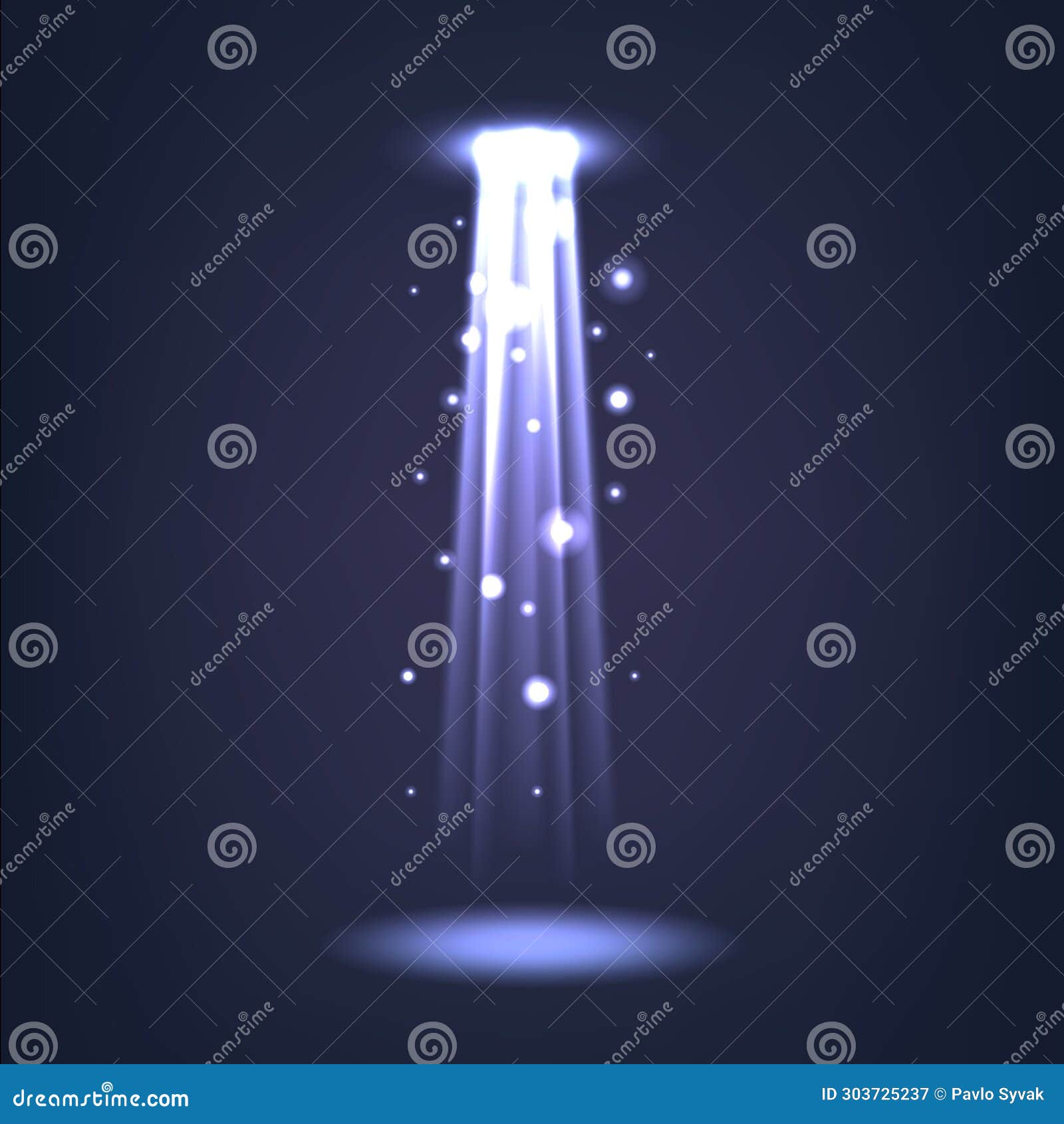 Blue Spotlight Beams, Blue Focus Ceiling Light, Highlighting Objects or