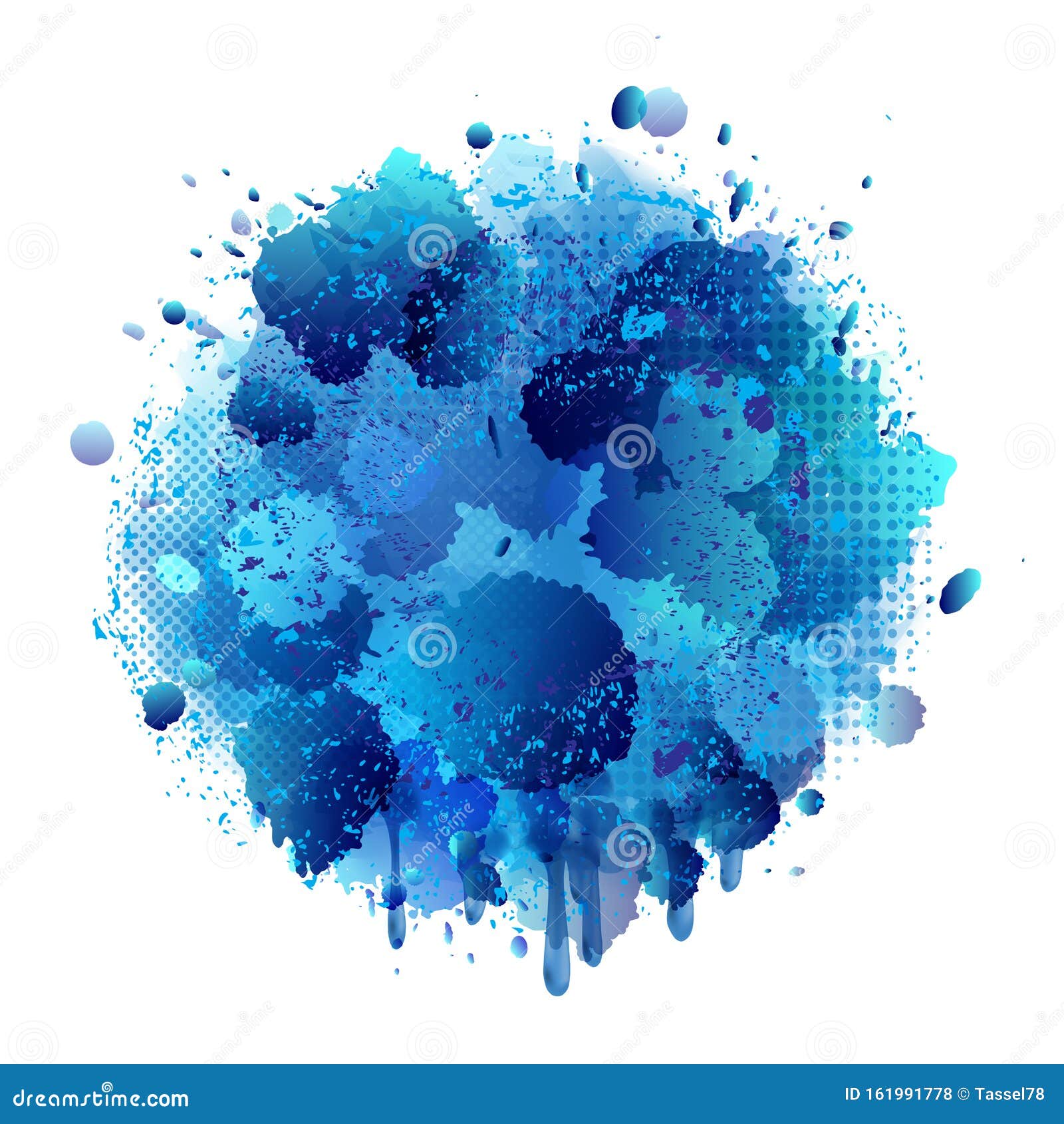 Blue Spray Paint with Abstract Splatter Color Background. Stock Vector -  Illustration of banner, color: 161991778